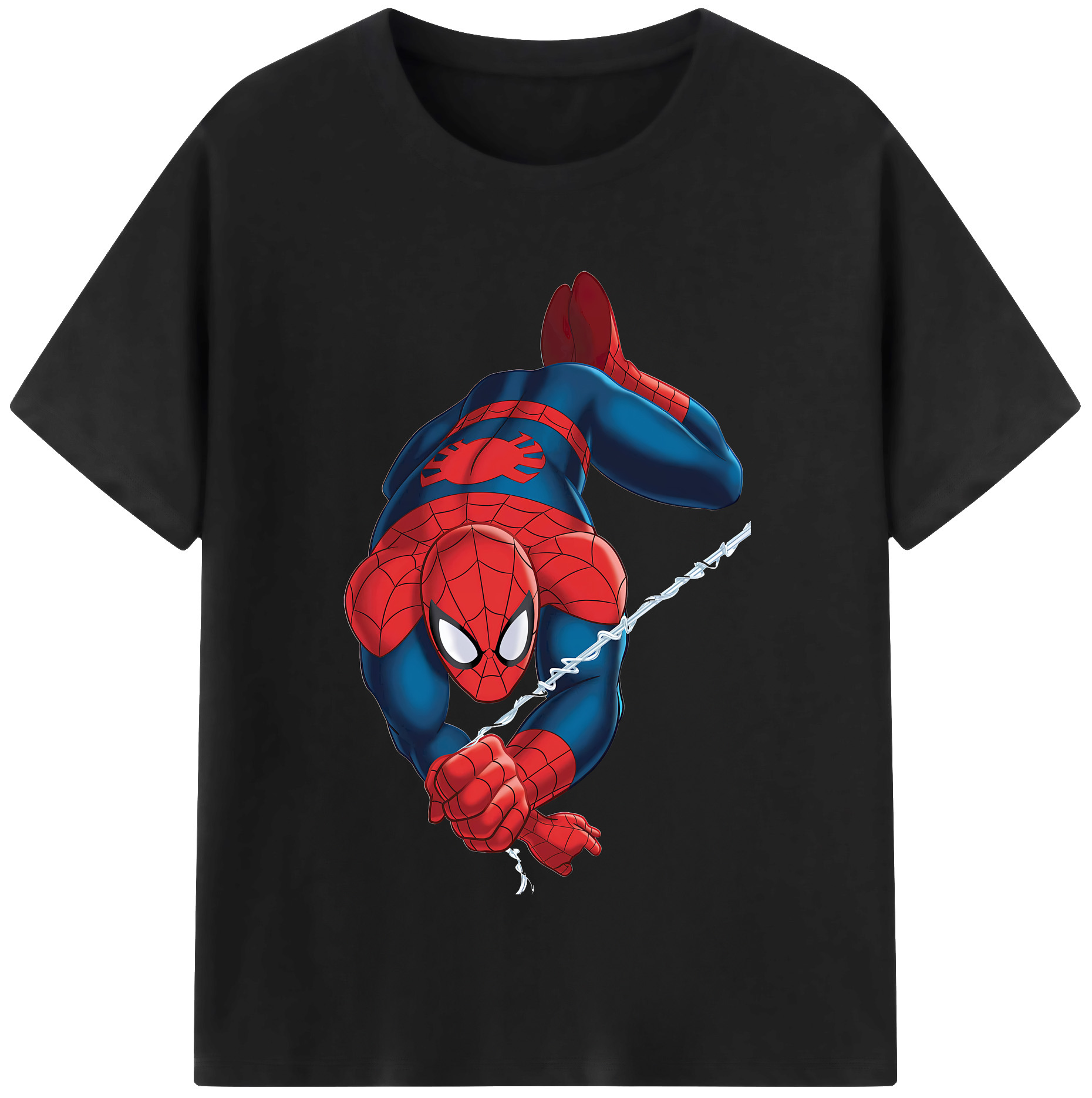 （画像用） Spider Man スパイダーマン 綿100％半袖Tシャツ（フロントプリント）