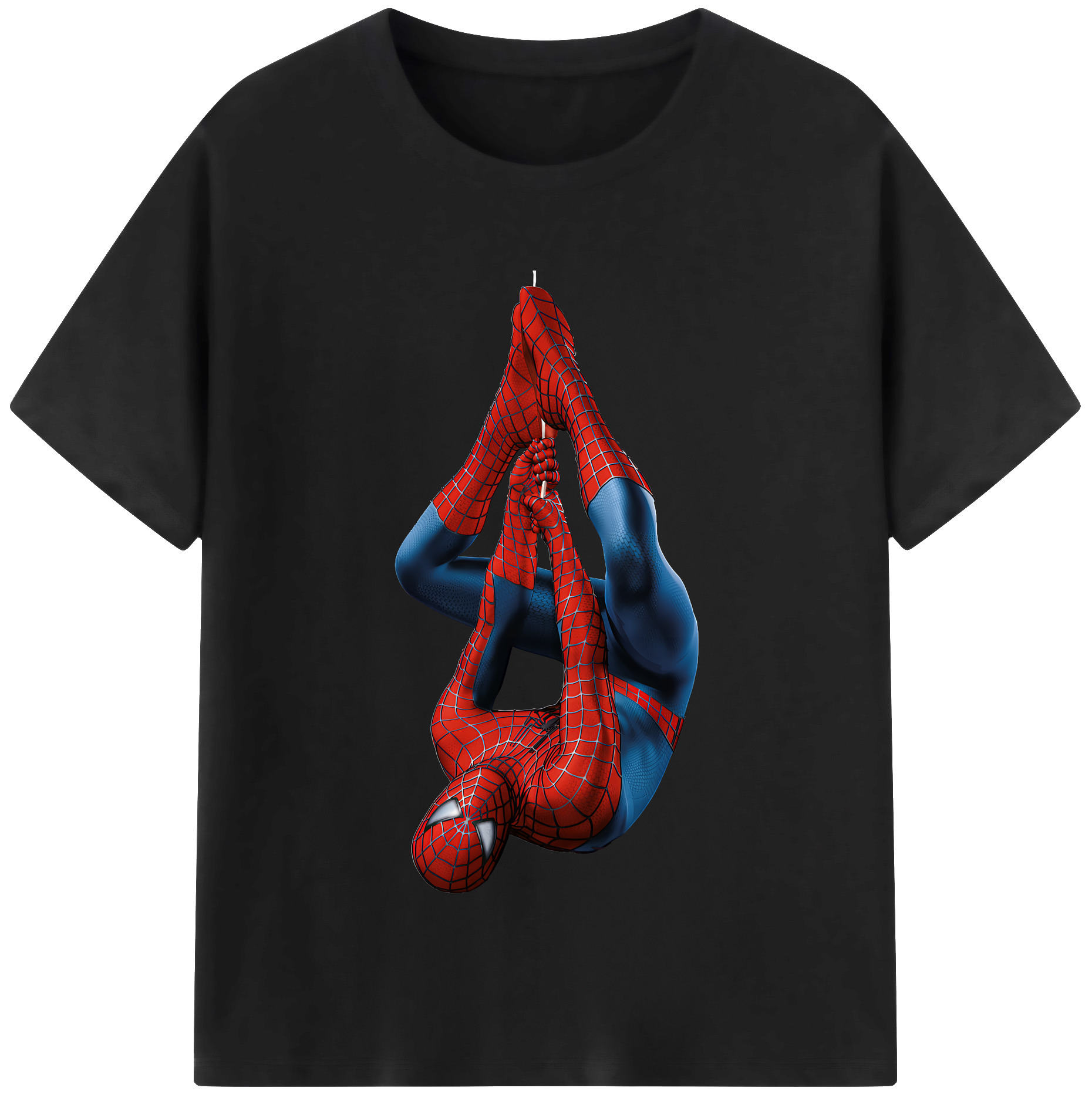 Spider Man スパイダーマン 綿100％半袖Tシャツ（フロントプリント）