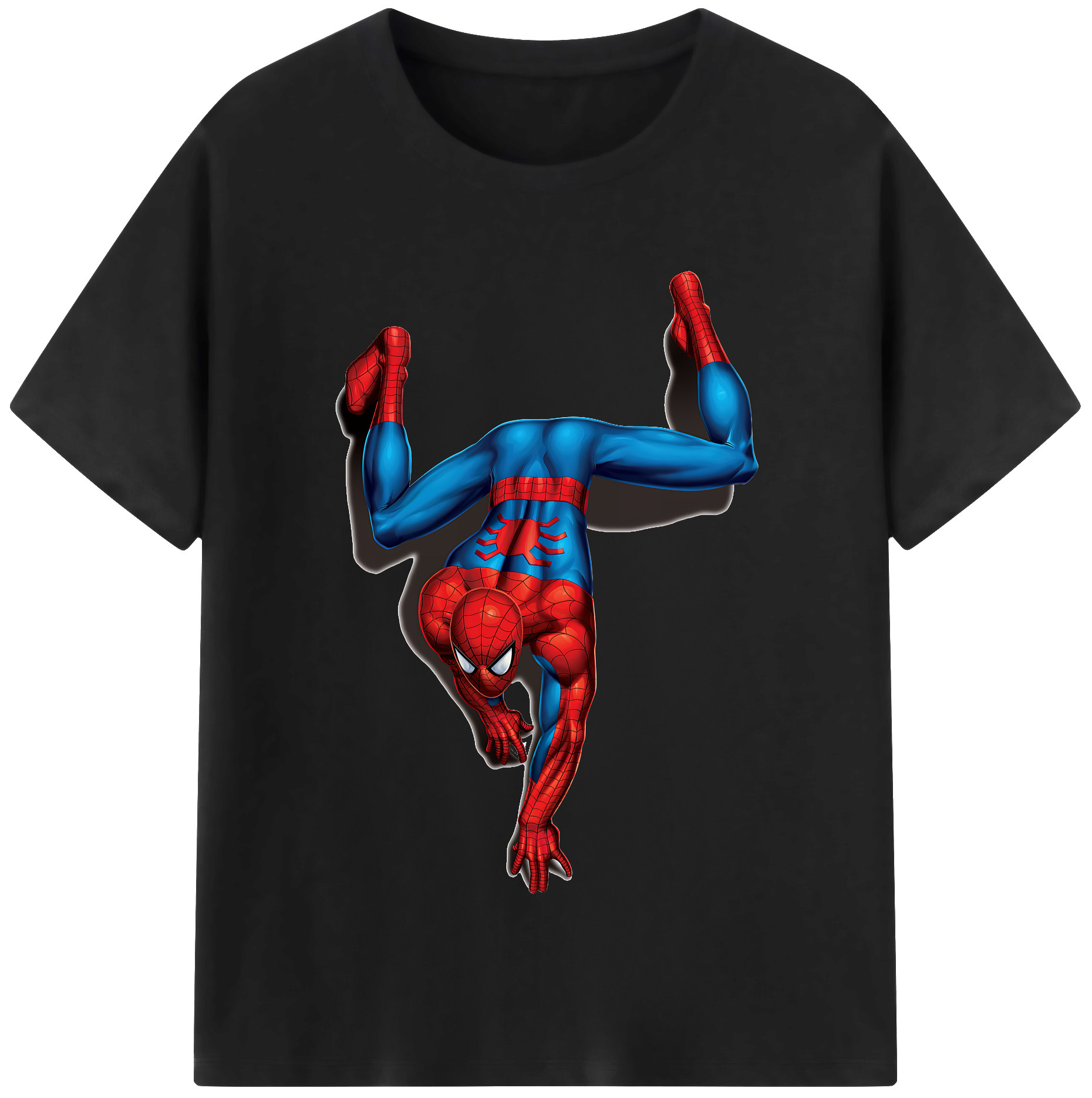 （画像用） Spider Man スパイダーマン 綿100％半袖Tシャツ（フロントプリント）