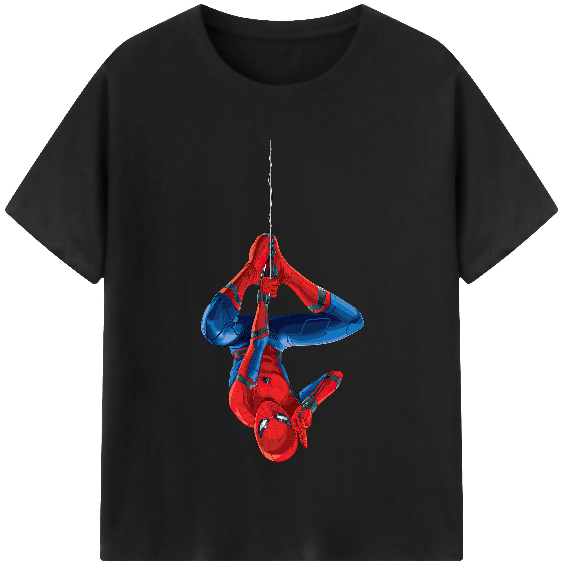 （画像用） Spider Man スパイダーマン 綿100％半袖Tシャツ（フロントプリント）