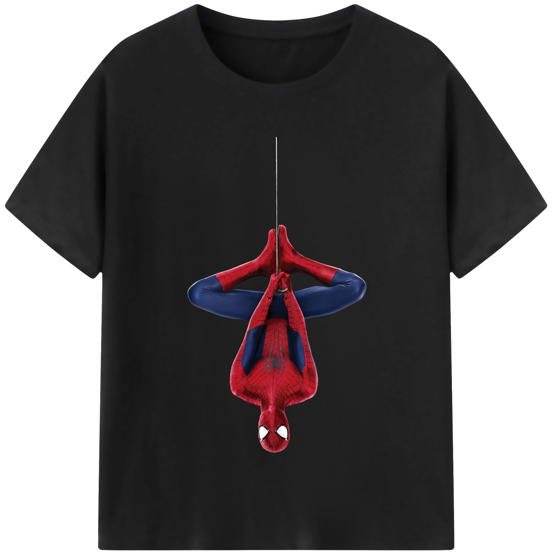 （画像用） Spider Man スパイダーマン 綿100％半袖Tシャツ（フロントプリント）