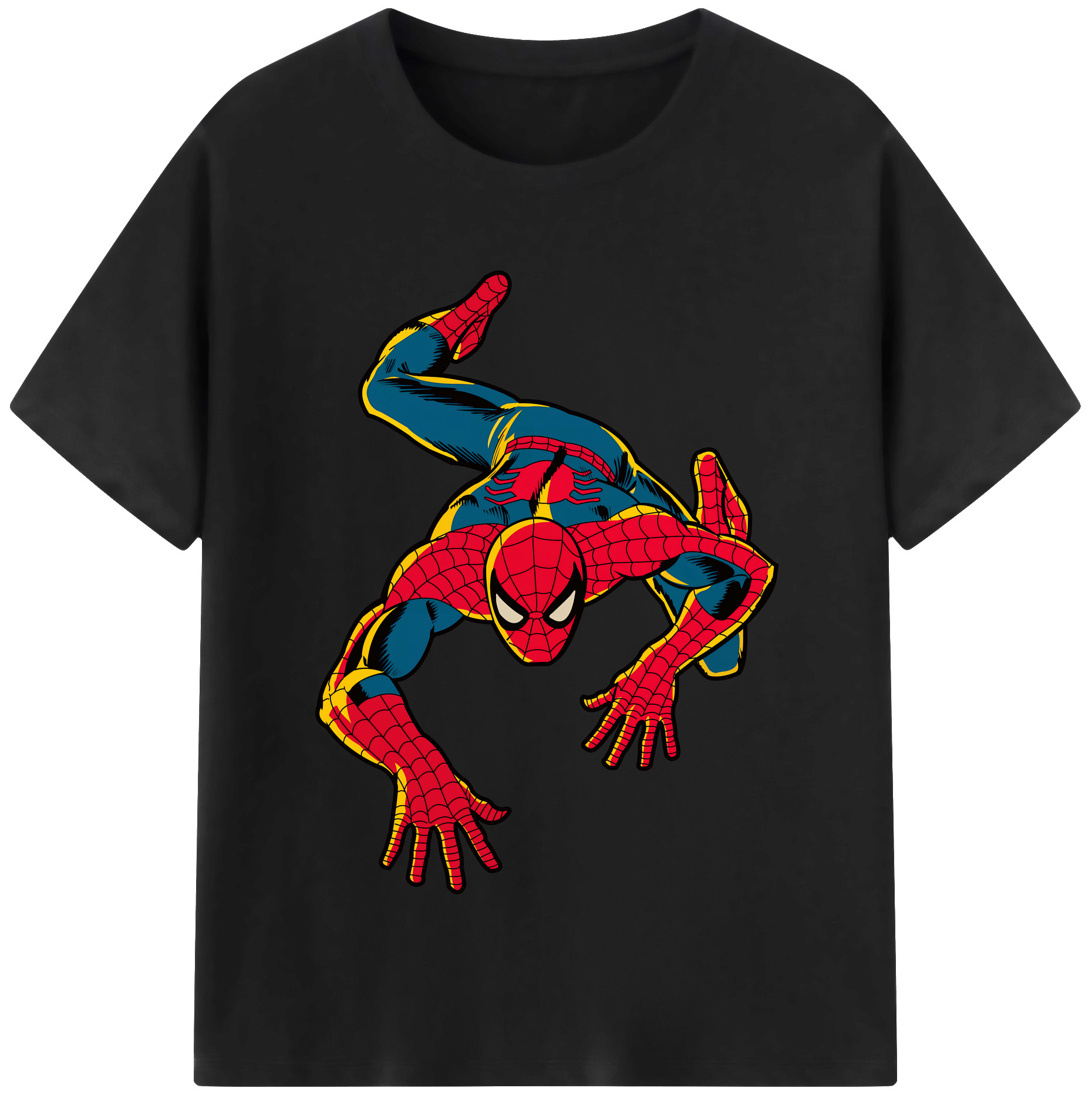 （画像用） Spider Man スパイダーマン 綿100％半袖Tシャツ（フロントプリント）