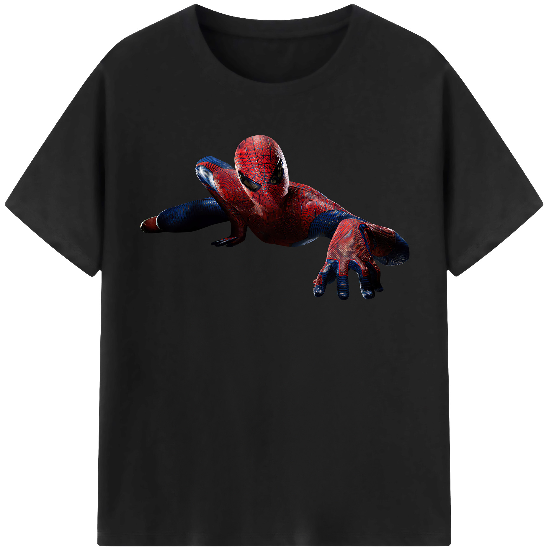 （画像用） Spider Man スパイダーマン 綿100％半袖Tシャツ（フロントプリント）