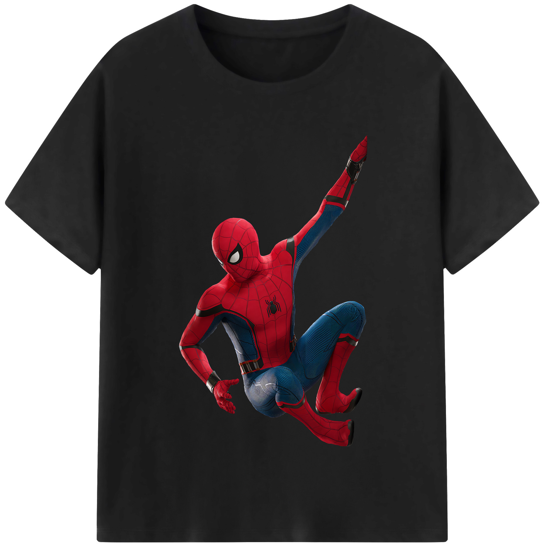 （画像用） Spider Man スパイダーマン 綿100％半袖Tシャツ（フロントプリント）
