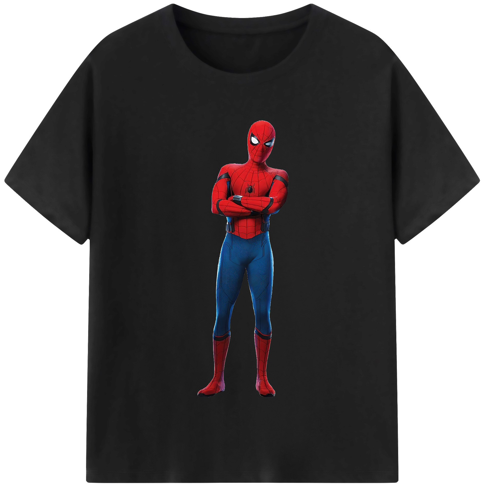 （画像用） Spider Man スパイダーマン 綿100％半袖Tシャツ（フロントプリント）