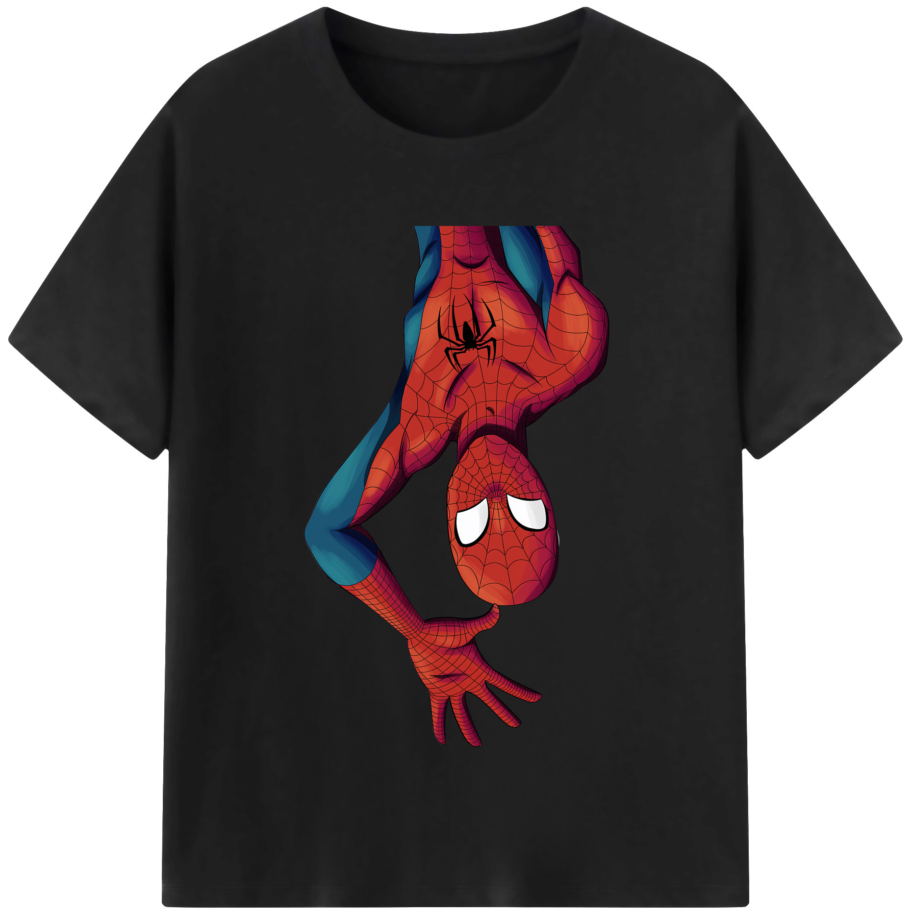 （画像用） Spider Man スパイダーマン 綿100％半袖Tシャツ（フロントプリント）