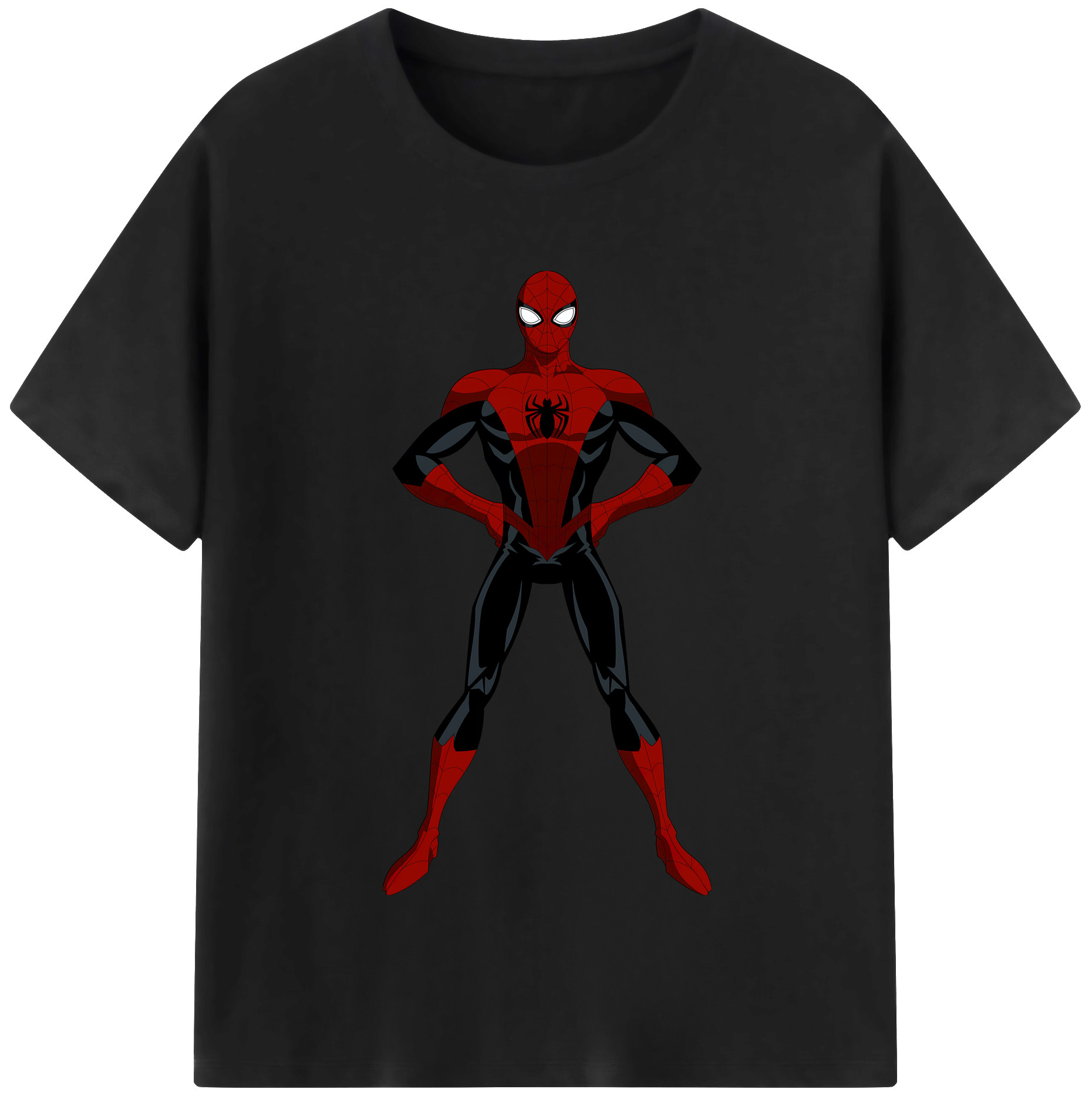 （画像用） Spider Man スパイダーマン 綿100％半袖Tシャツ（フロントプリント）
