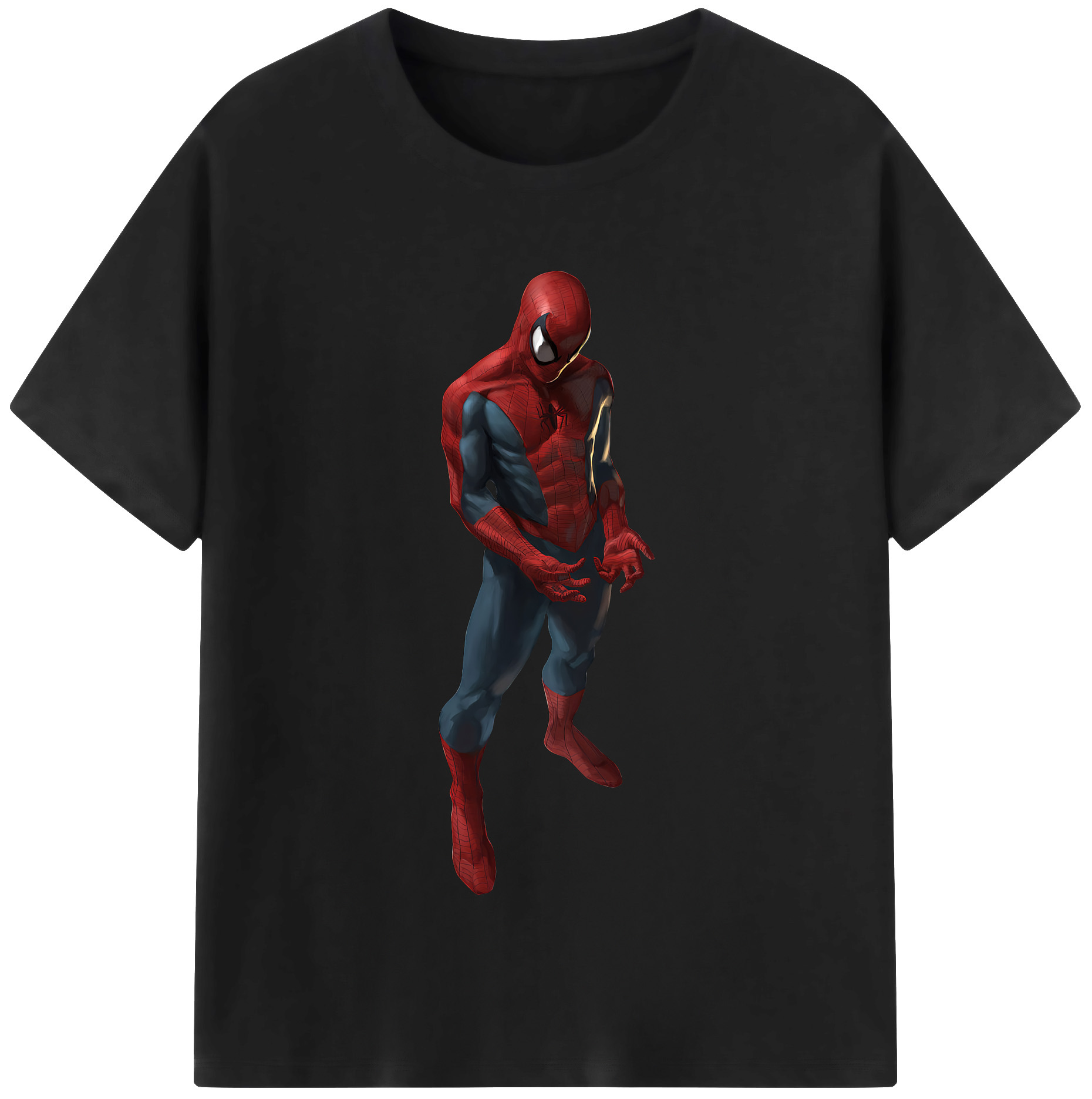 （画像用） Spider Man スパイダーマン 綿100％半袖Tシャツ（フロントプリント）