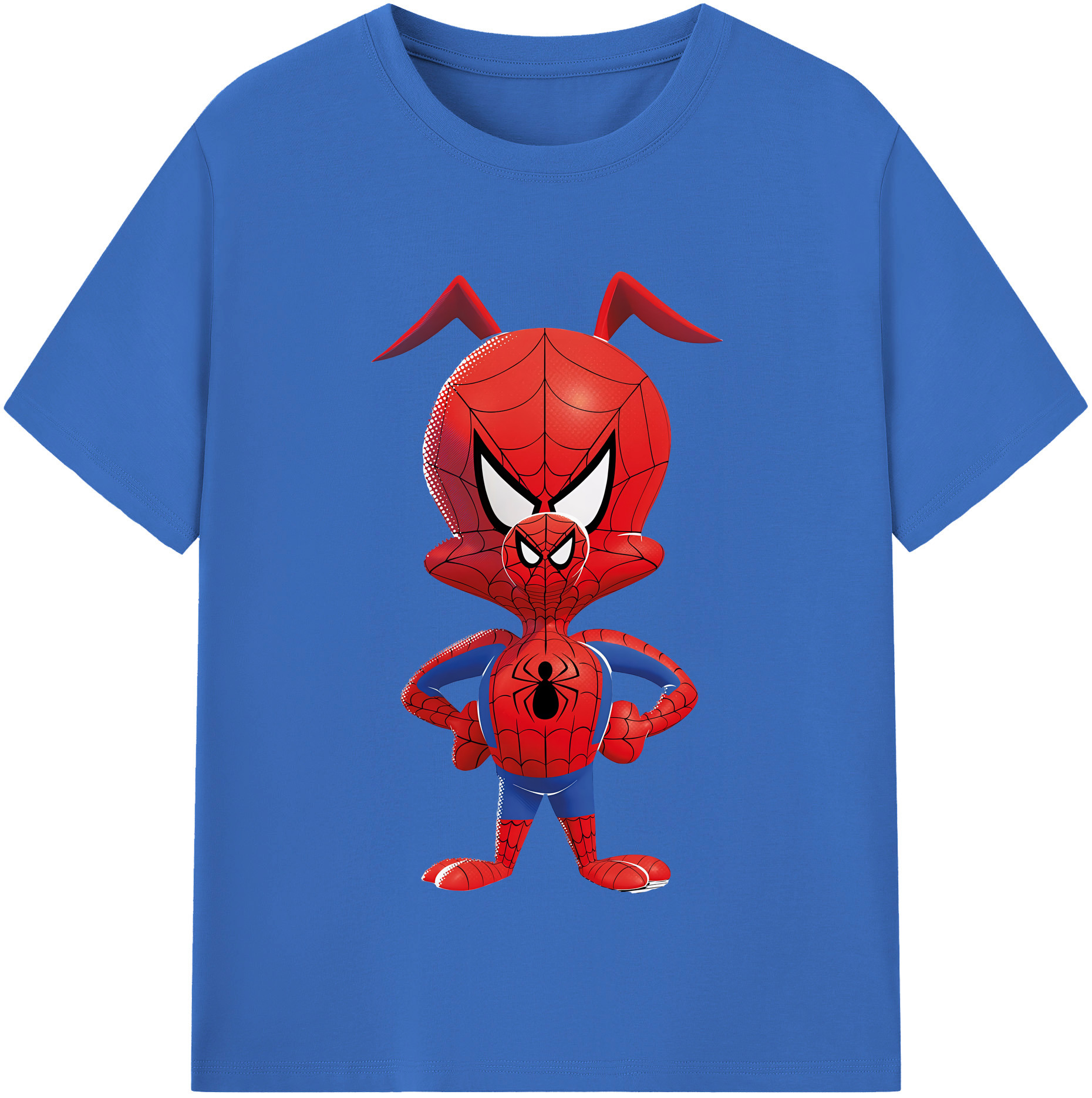 （画像用） Spider Man スパイダーマン 綿100％半袖Tシャツ（フロントプリント）