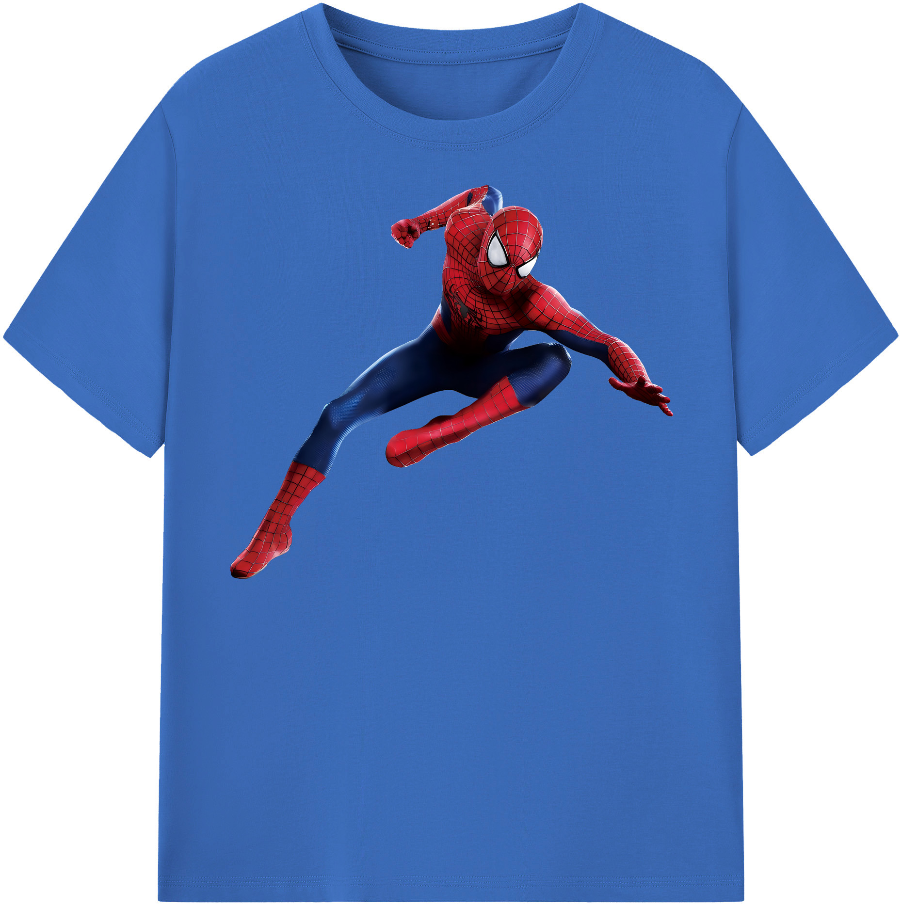 （画像用） Spider Man スパイダーマン 綿100％半袖Tシャツ（フロントプリント）