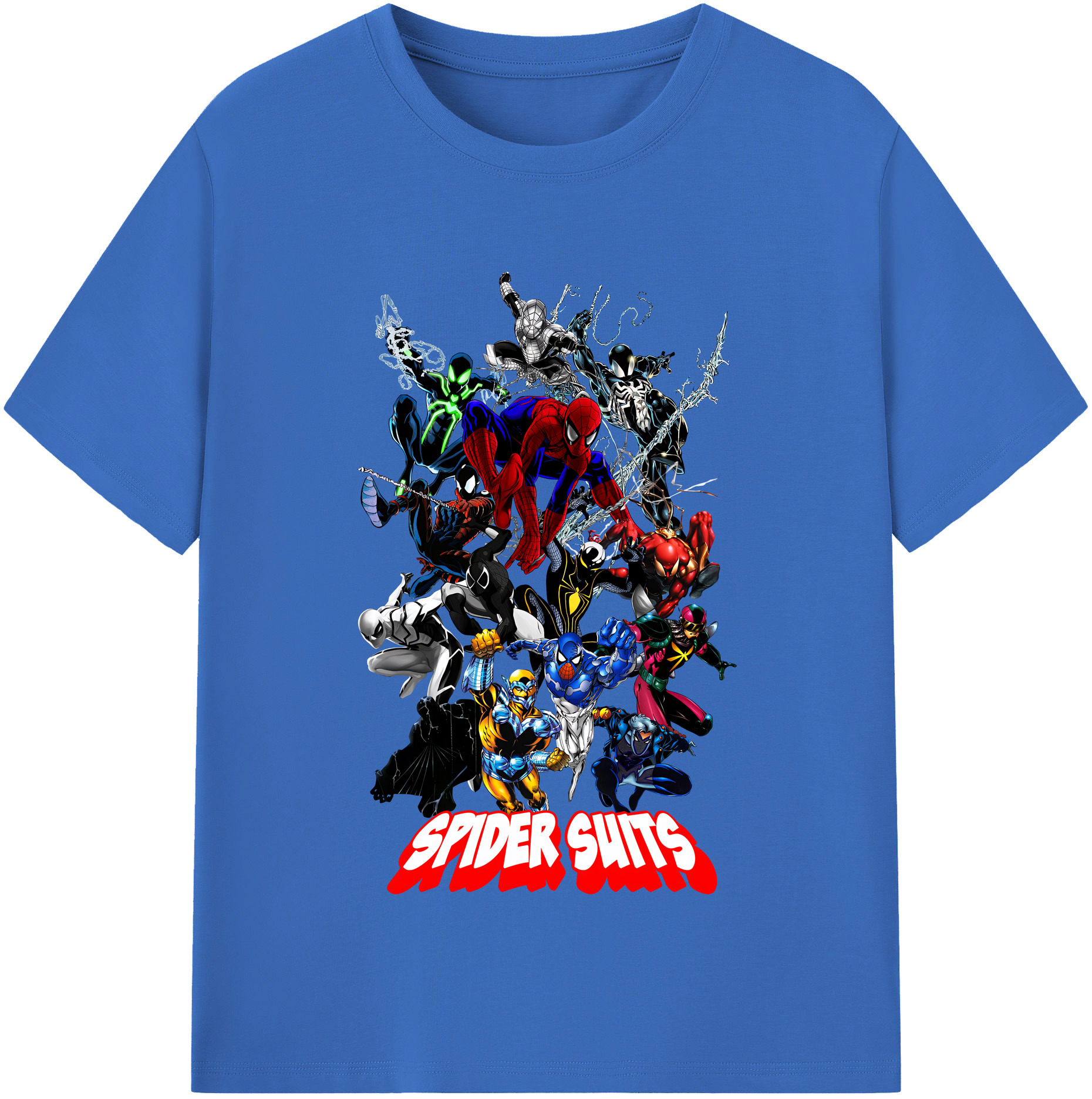 （画像用） Spider Man スパイダーマン 綿100％半袖Tシャツ（フロントプリント）