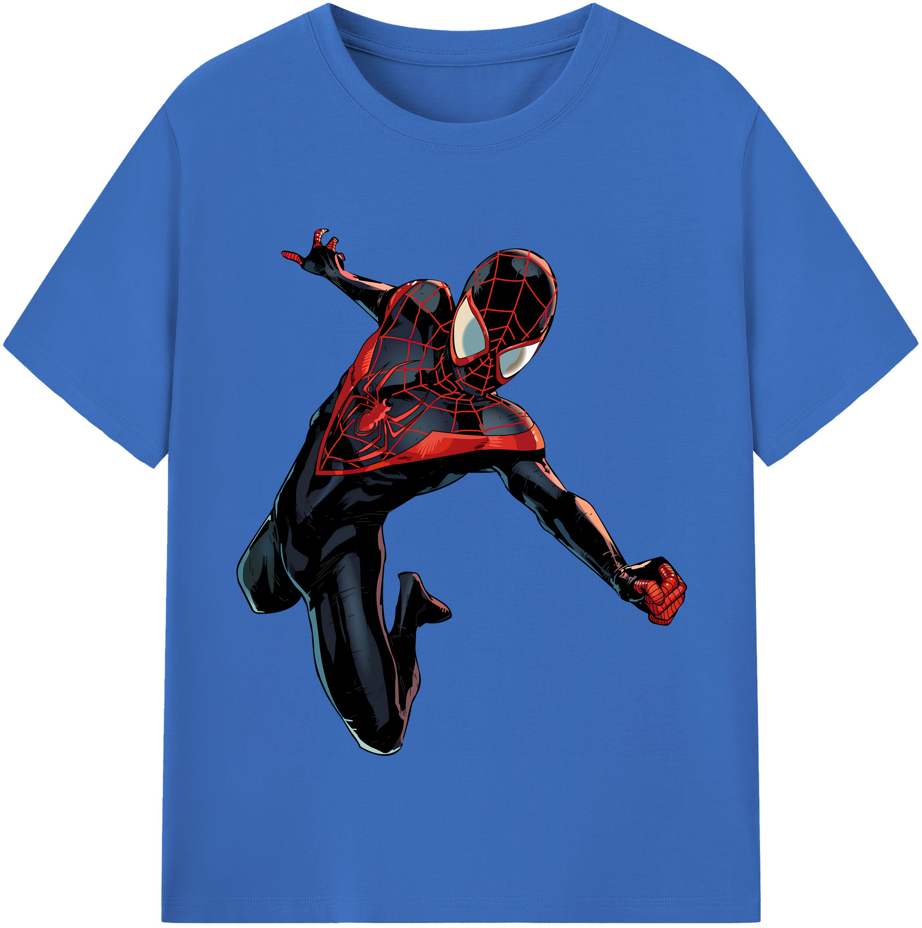 （画像用） Spider Man スパイダーマン 綿100％半袖Tシャツ（フロントプリント）