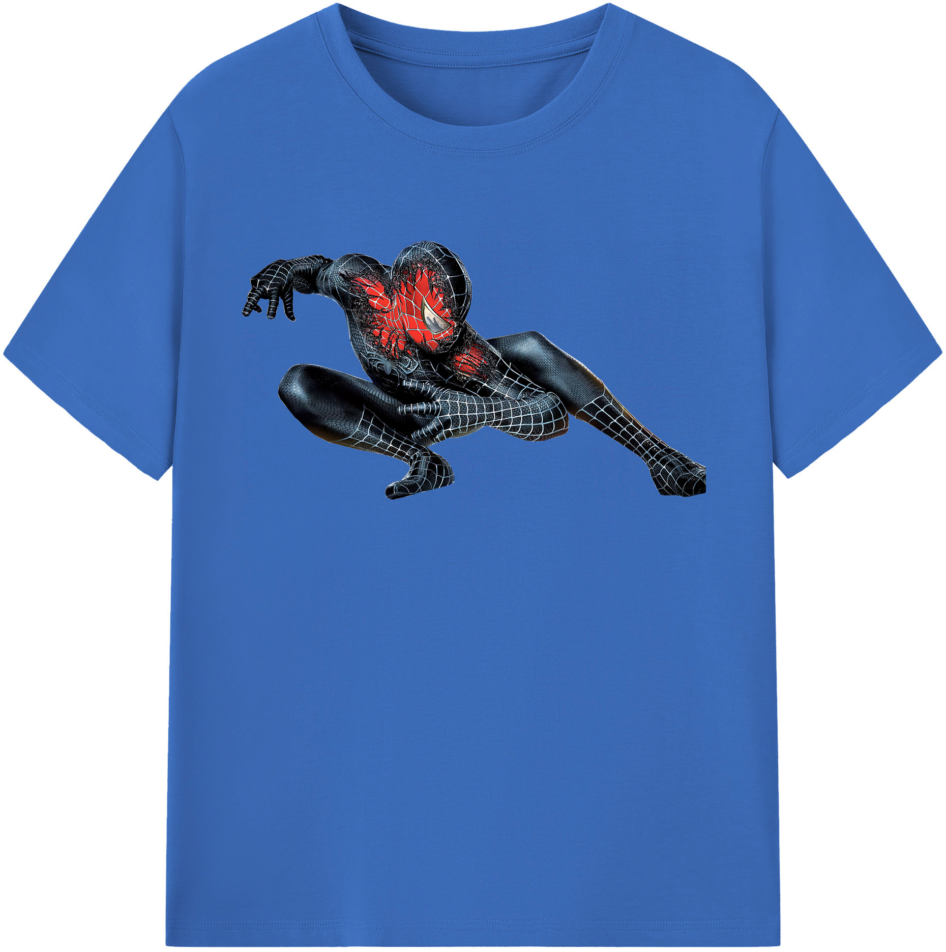 （画像用） Spider Man スパイダーマン 綿100％半袖Tシャツ（フロントプリント）