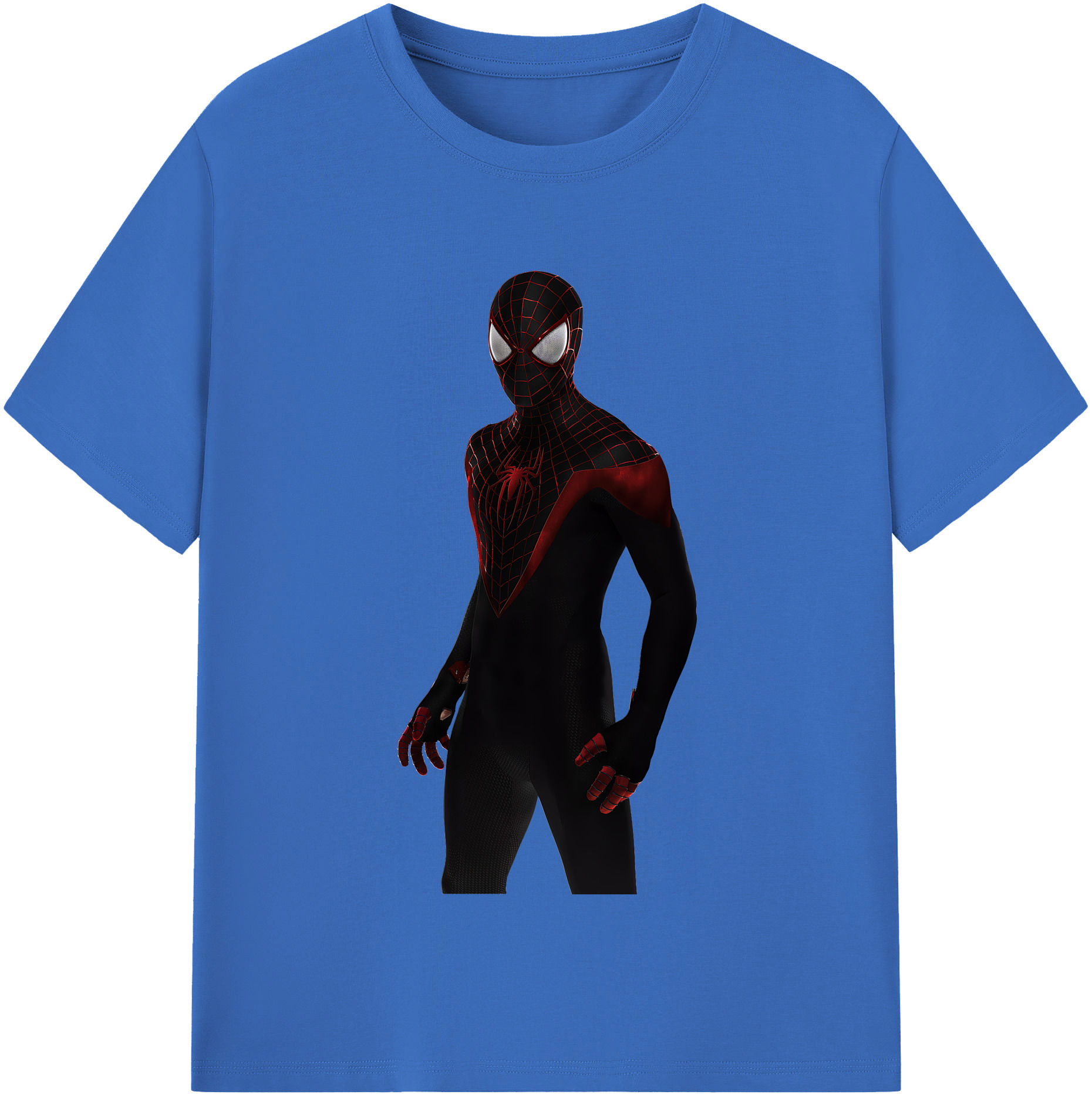 （画像用） Spider Man スパイダーマン 綿100％半袖Tシャツ（フロントプリント）