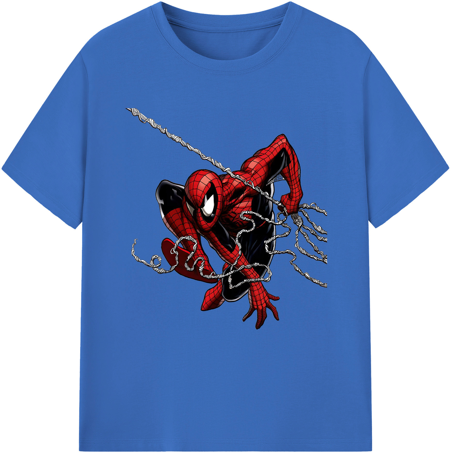 （画像用） Spider Man スパイダーマン 綿100％半袖Tシャツ（フロントプリント）