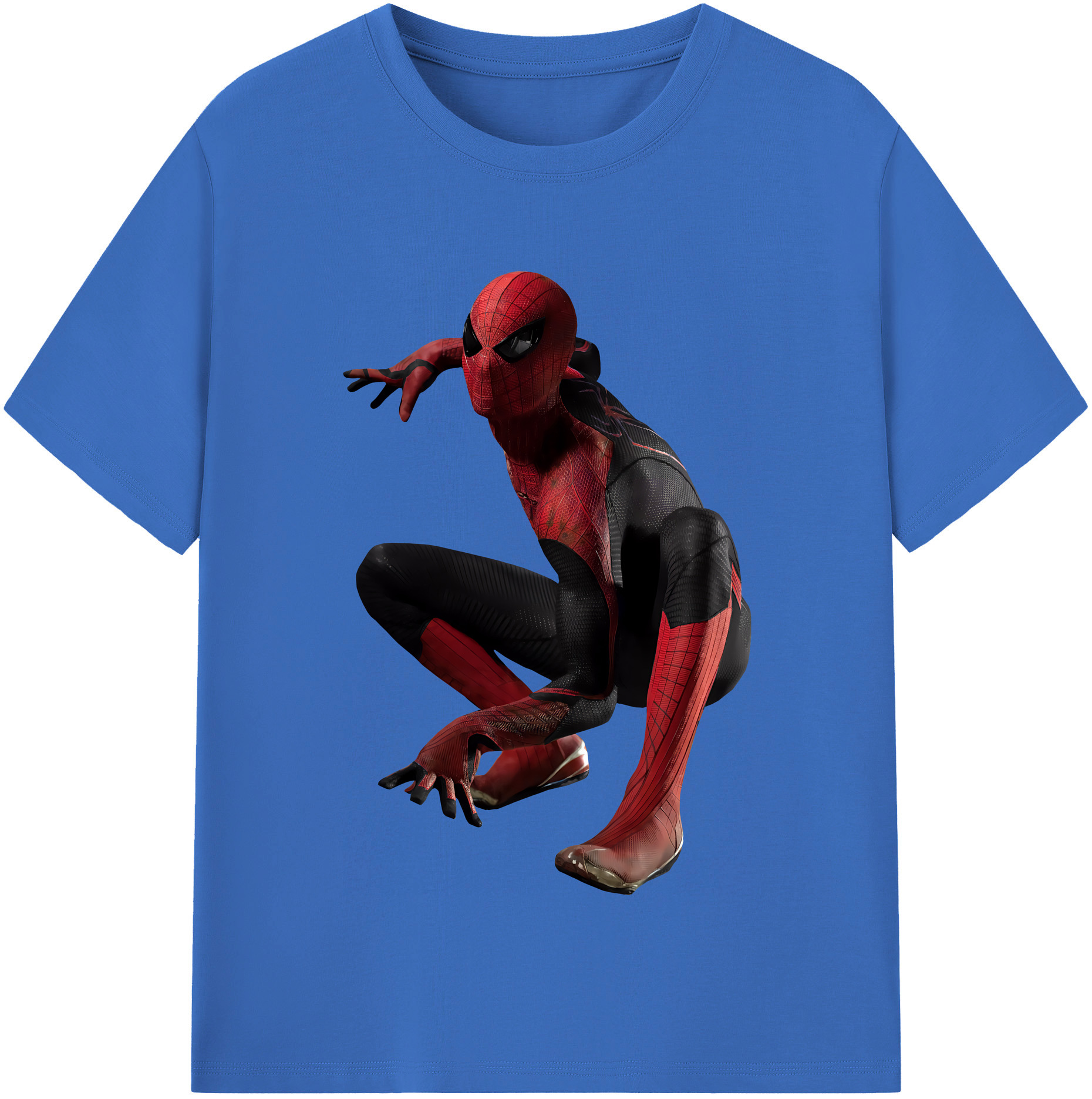 （画像用） Spider Man スパイダーマン 綿100％半袖Tシャツ（フロントプリント）