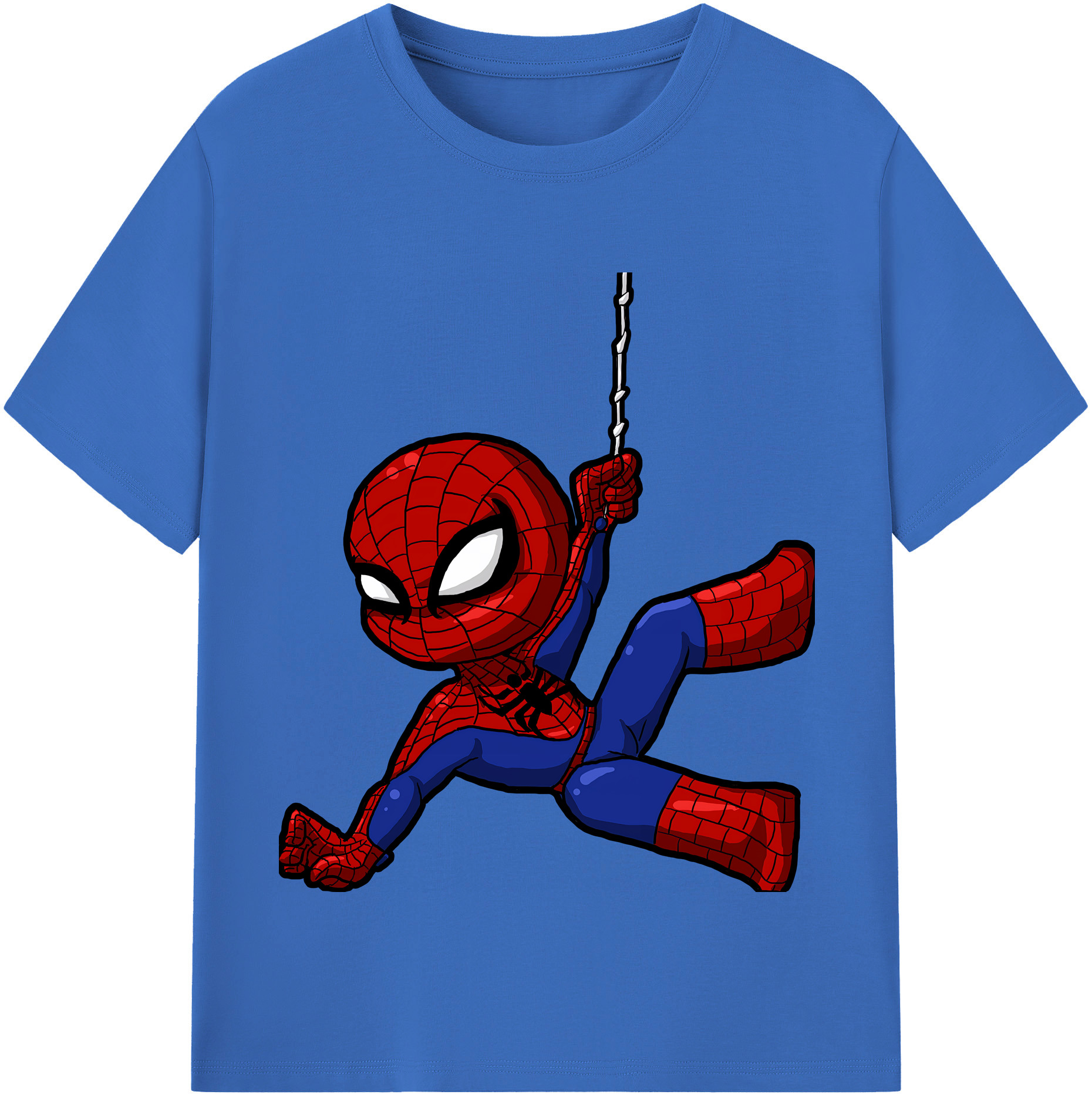（画像用） Spider Man スパイダーマン 綿100％半袖Tシャツ（フロントプリント）