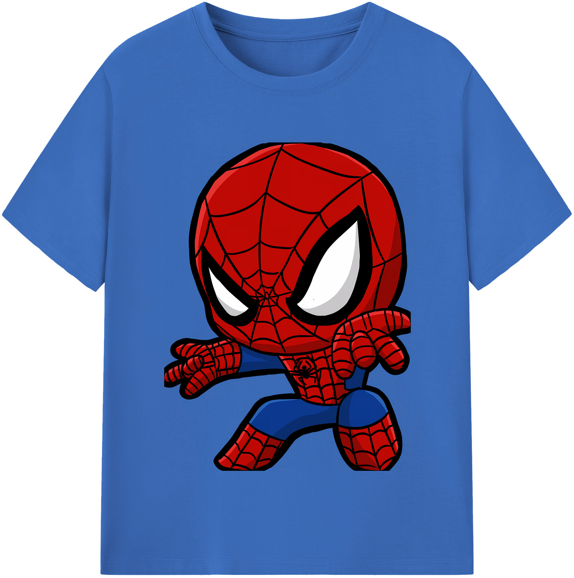 （画像用） Spider Man スパイダーマン 綿100％半袖Tシャツ（フロントプリント）