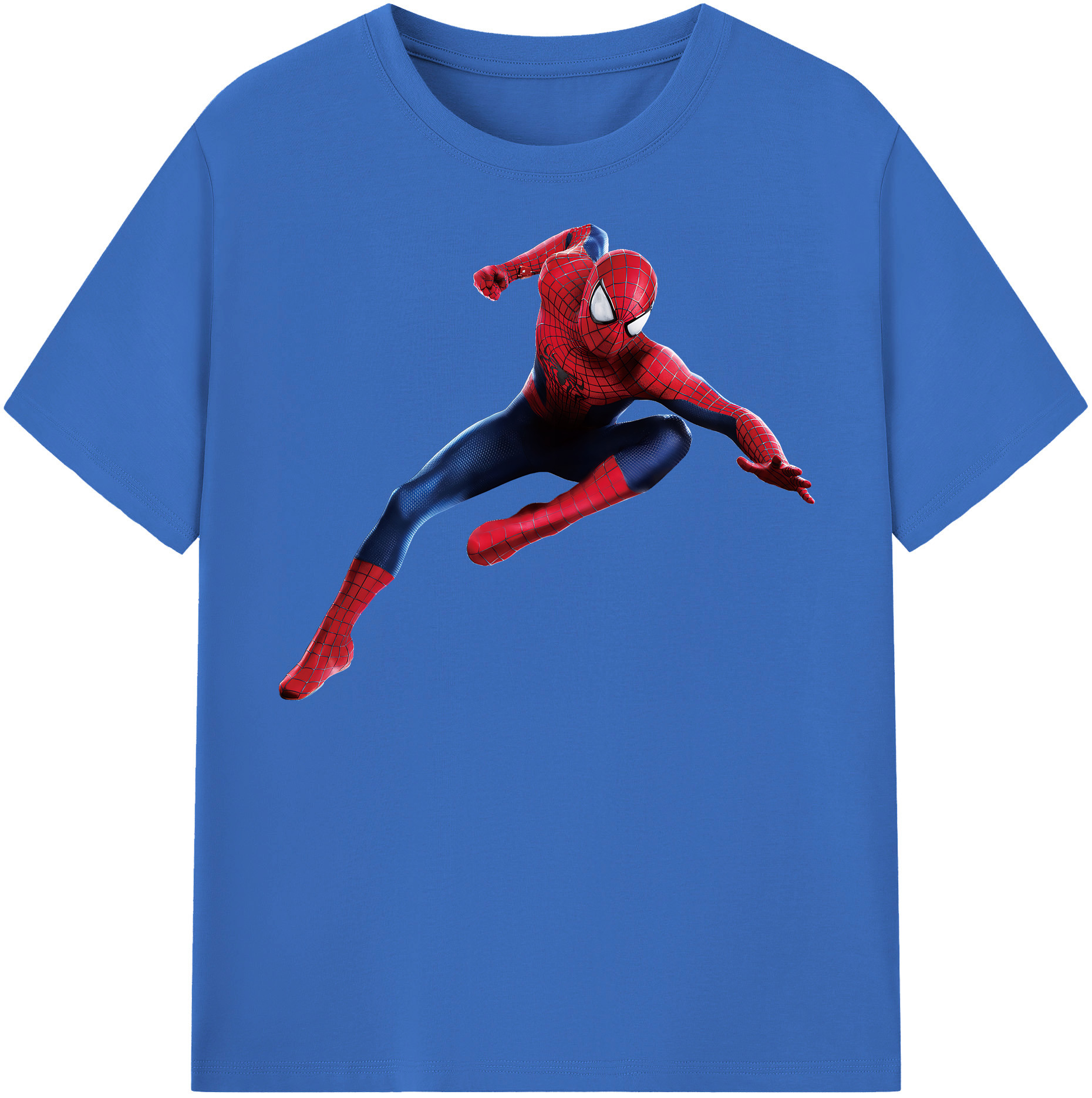 （画像用） Spider Man スパイダーマン 綿100％半袖Tシャツ（フロントプリント）