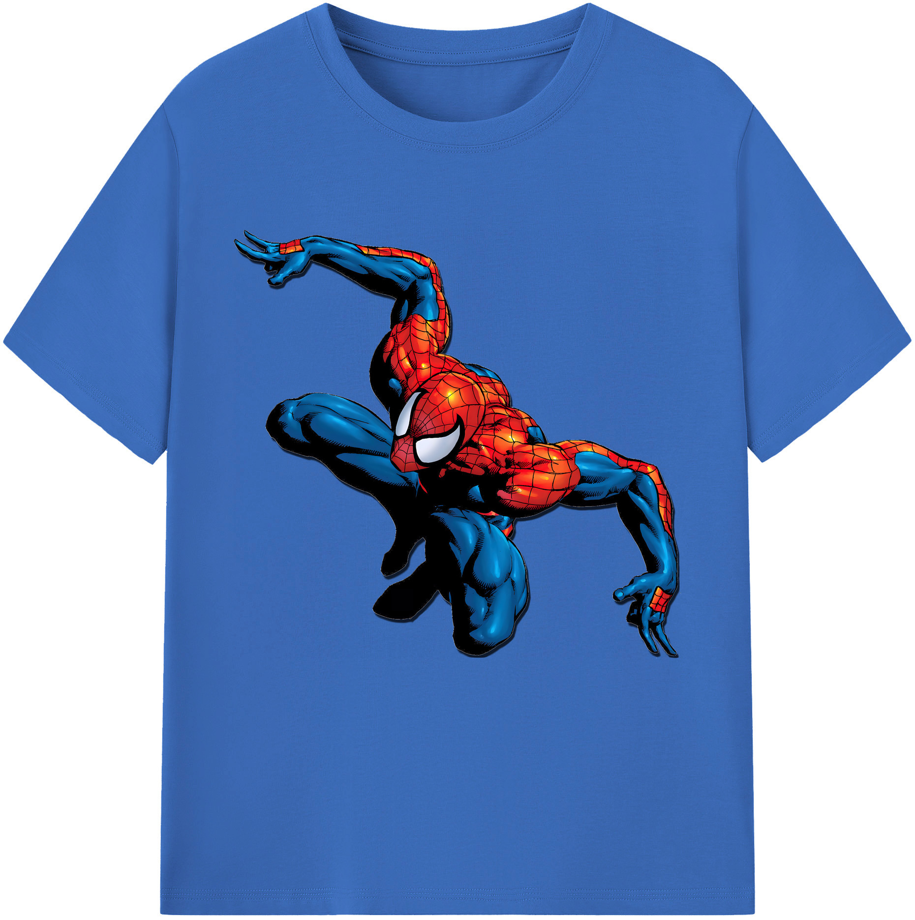 （画像用） Spider Man スパイダーマン 綿100％半袖Tシャツ（フロントプリント）