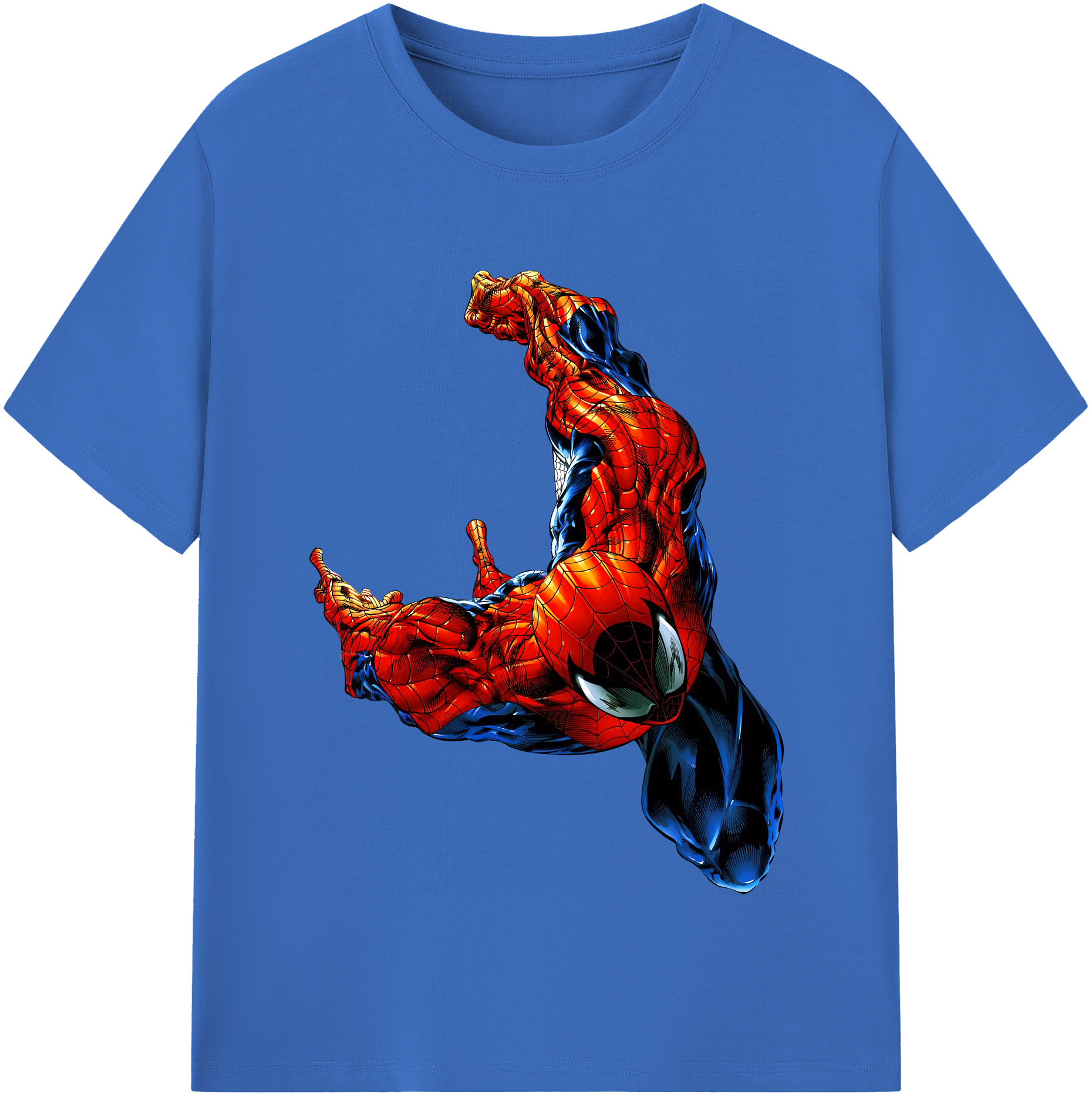 （画像用） Spider Man スパイダーマン 綿100％半袖Tシャツ（フロントプリント）