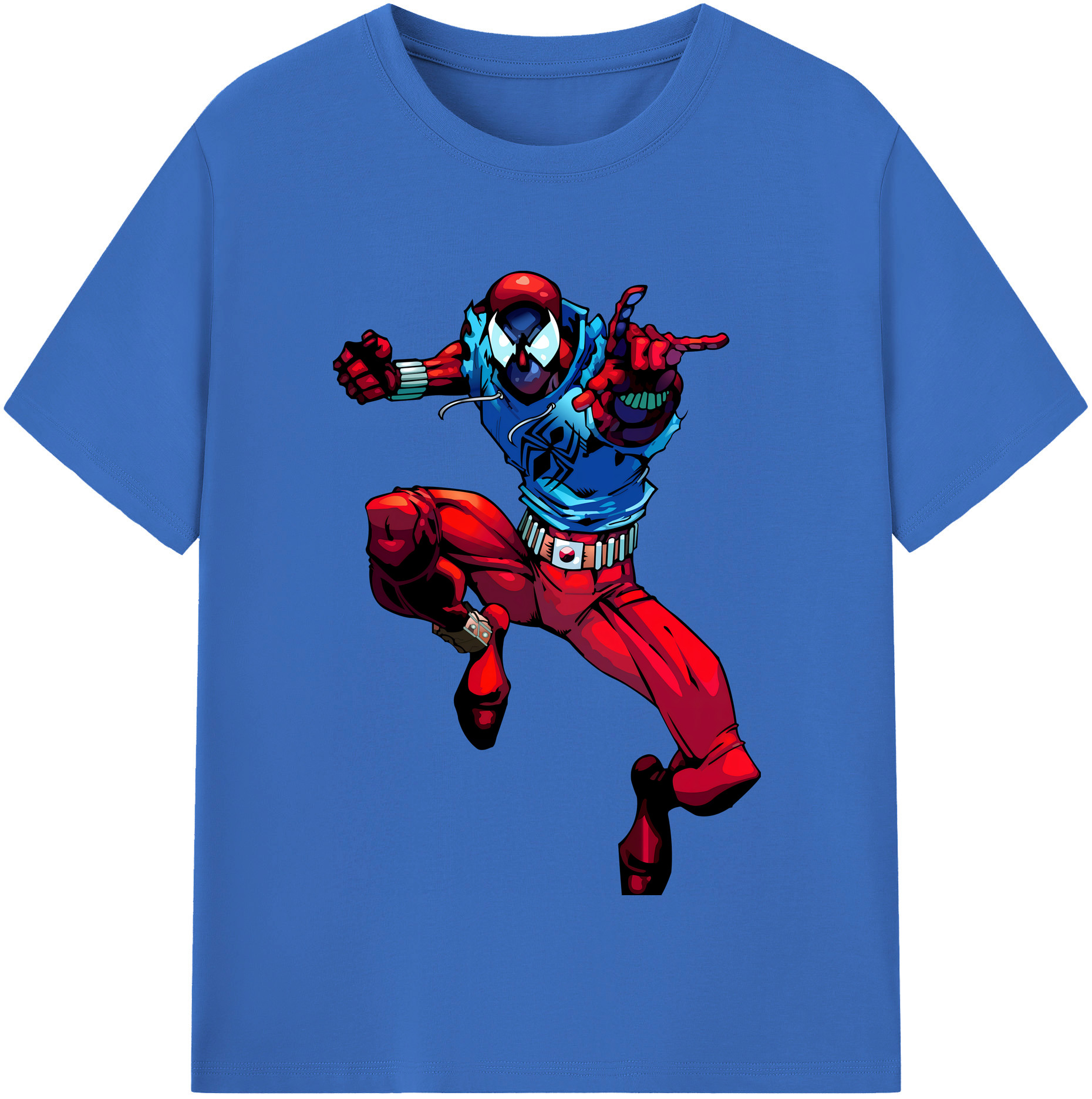 （画像用） Spider Man スパイダーマン 綿100％半袖Tシャツ（フロントプリント）