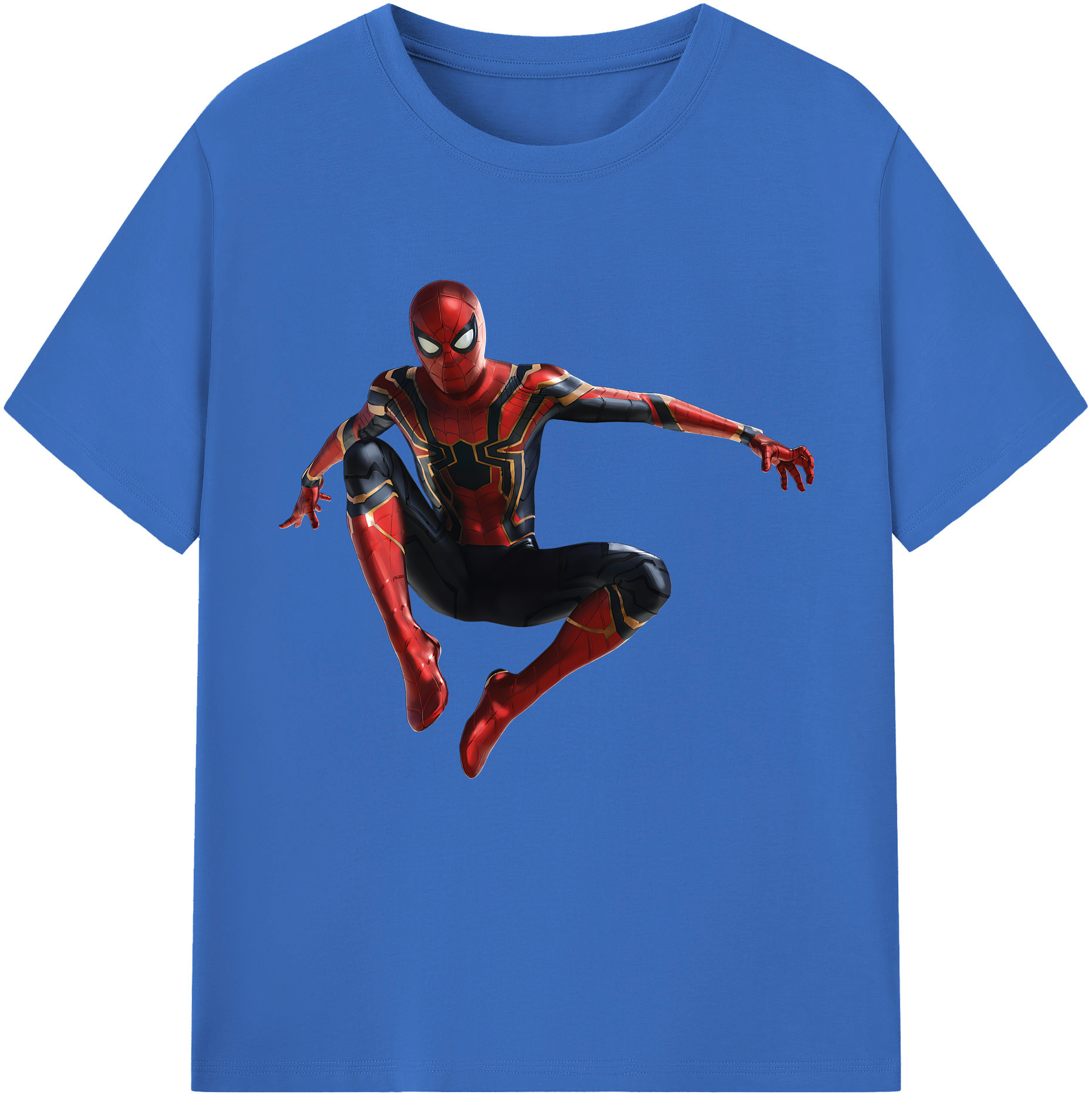 （画像用） Spider Man スパイダーマン 綿100％半袖Tシャツ（フロントプリント）