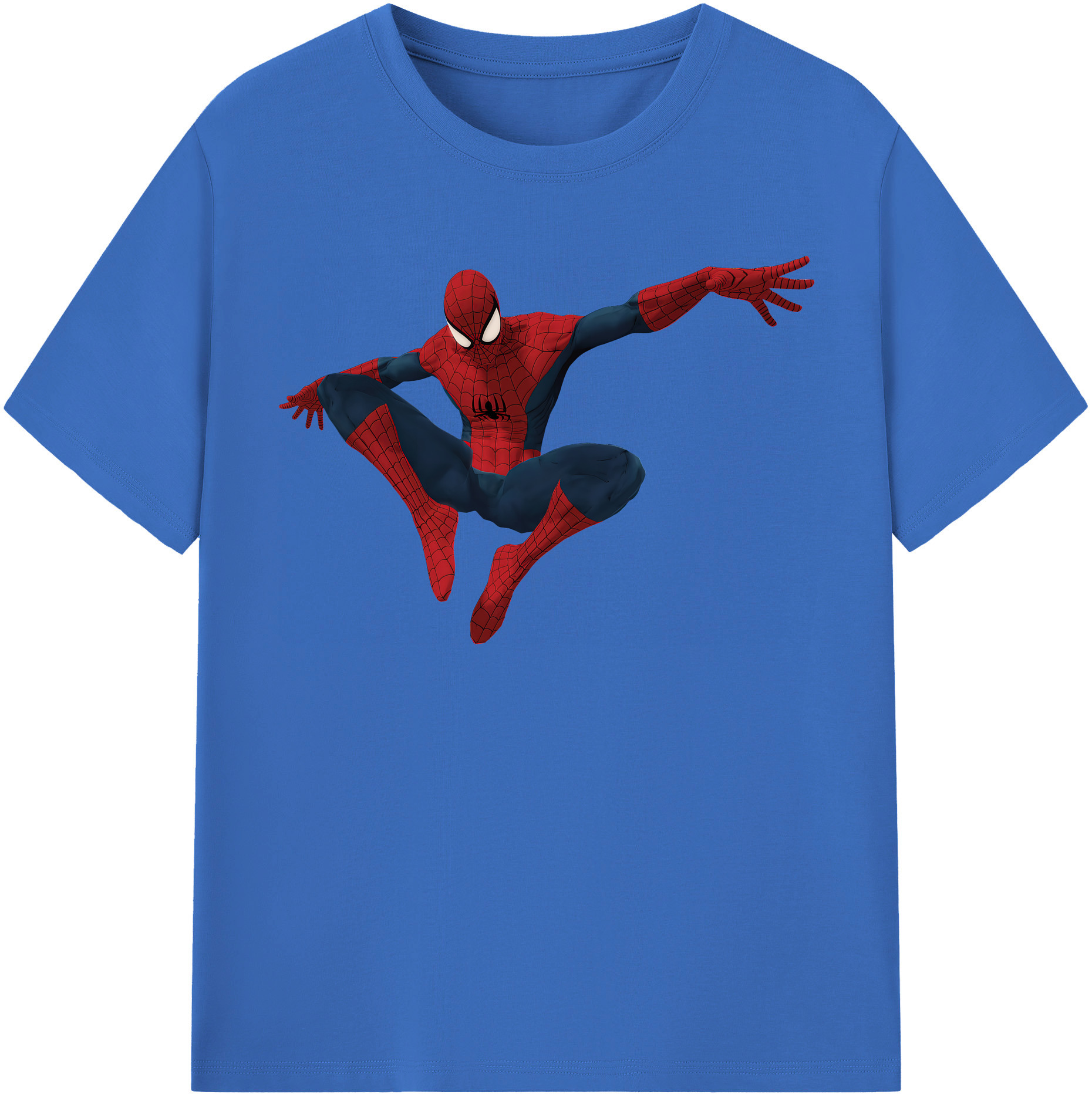 （画像用） Spider Man スパイダーマン 綿100％半袖Tシャツ（フロントプリント）