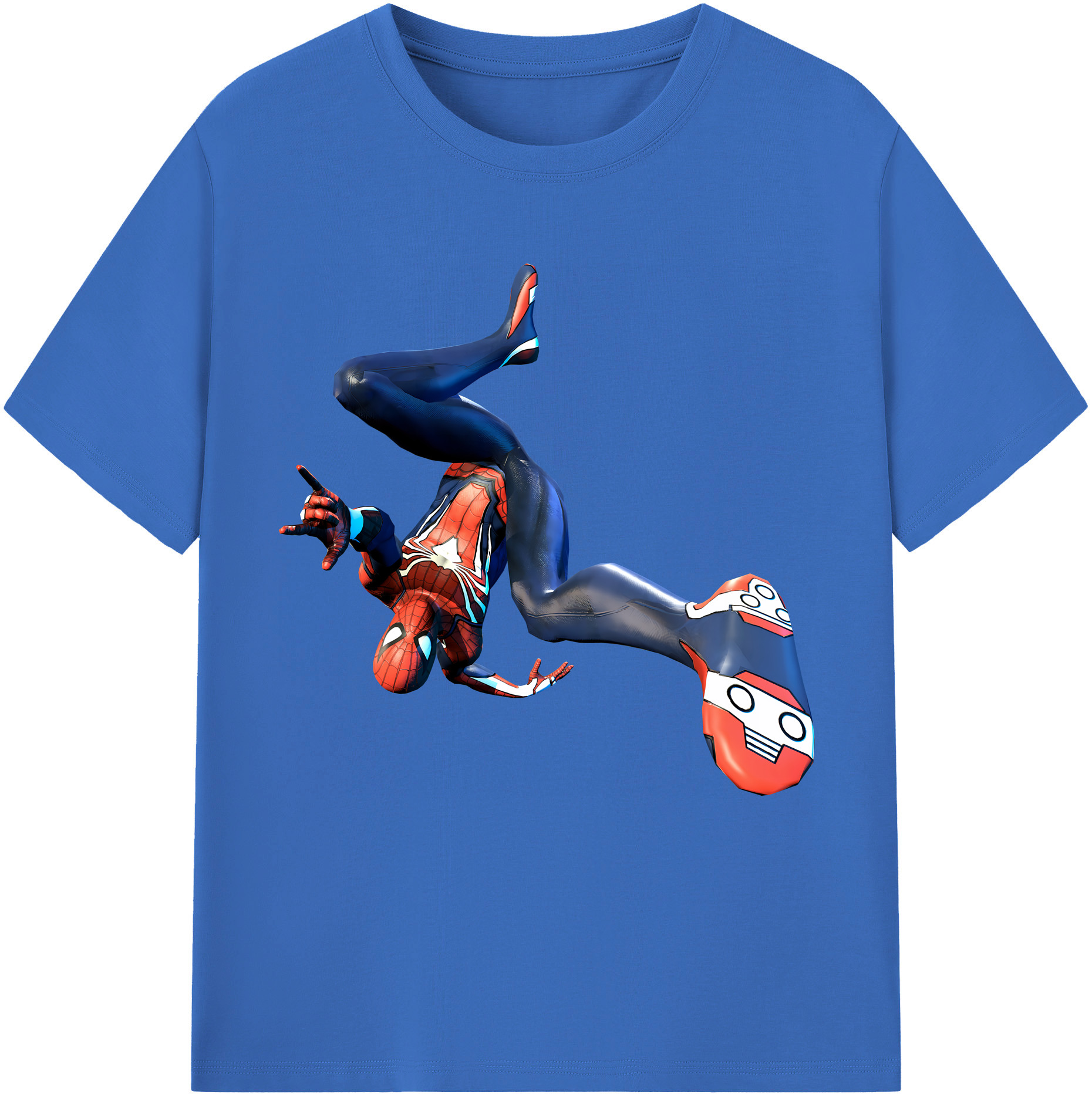 （画像用） Spider Man スパイダーマン 綿100％半袖Tシャツ（フロントプリント）