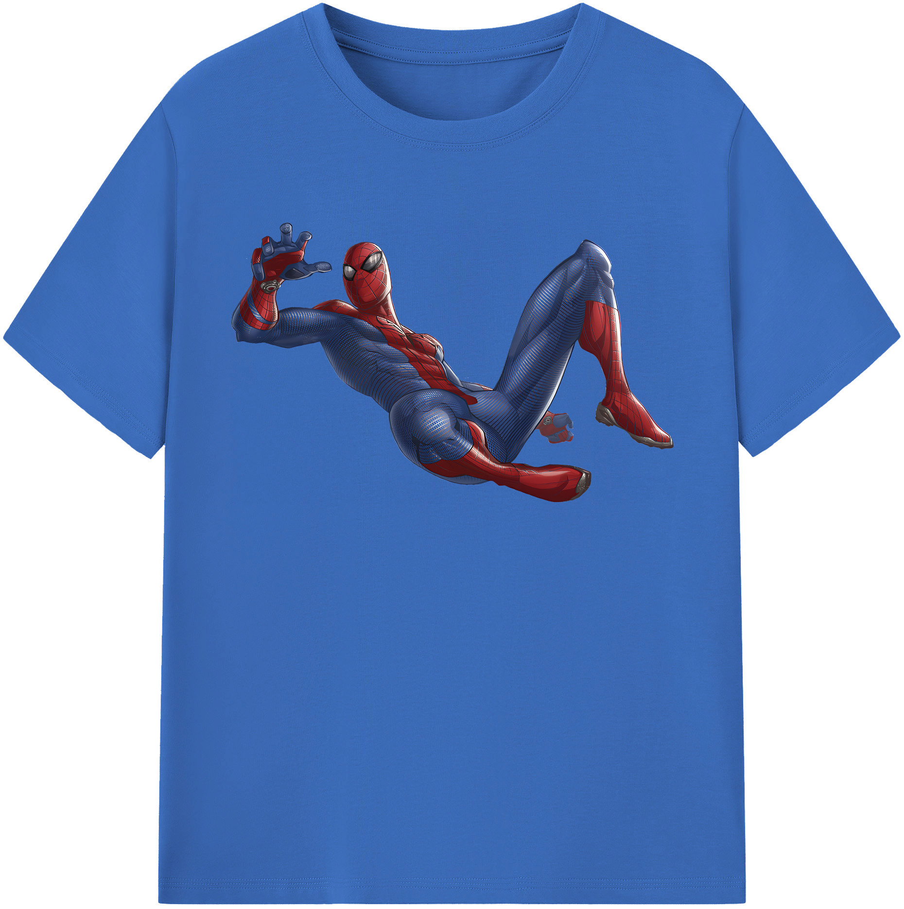 （画像用） Spider Man スパイダーマン 綿100％半袖Tシャツ（フロントプリント）