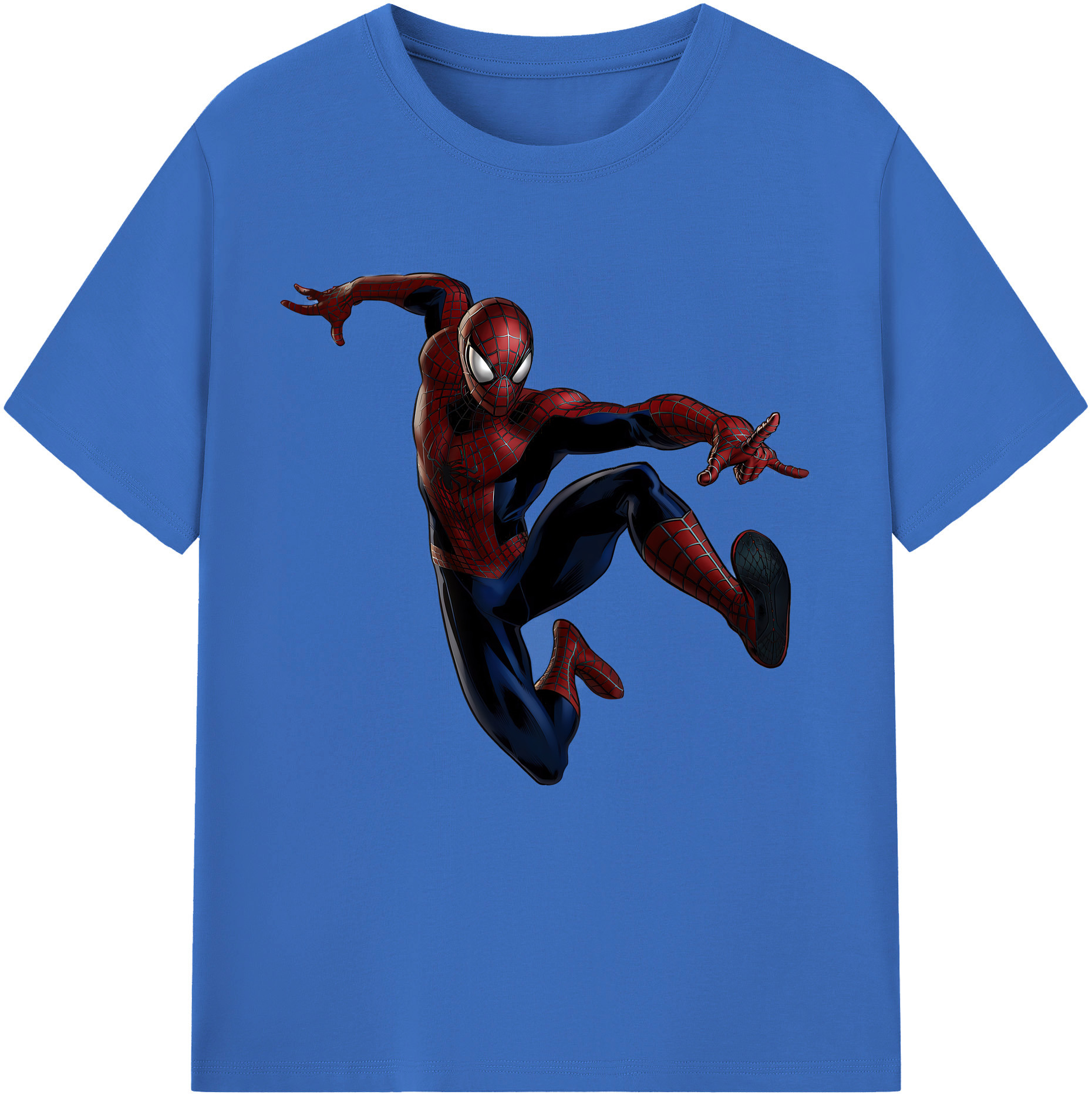 （画像用） Spider Man スパイダーマン 綿100％半袖Tシャツ（フロントプリント）