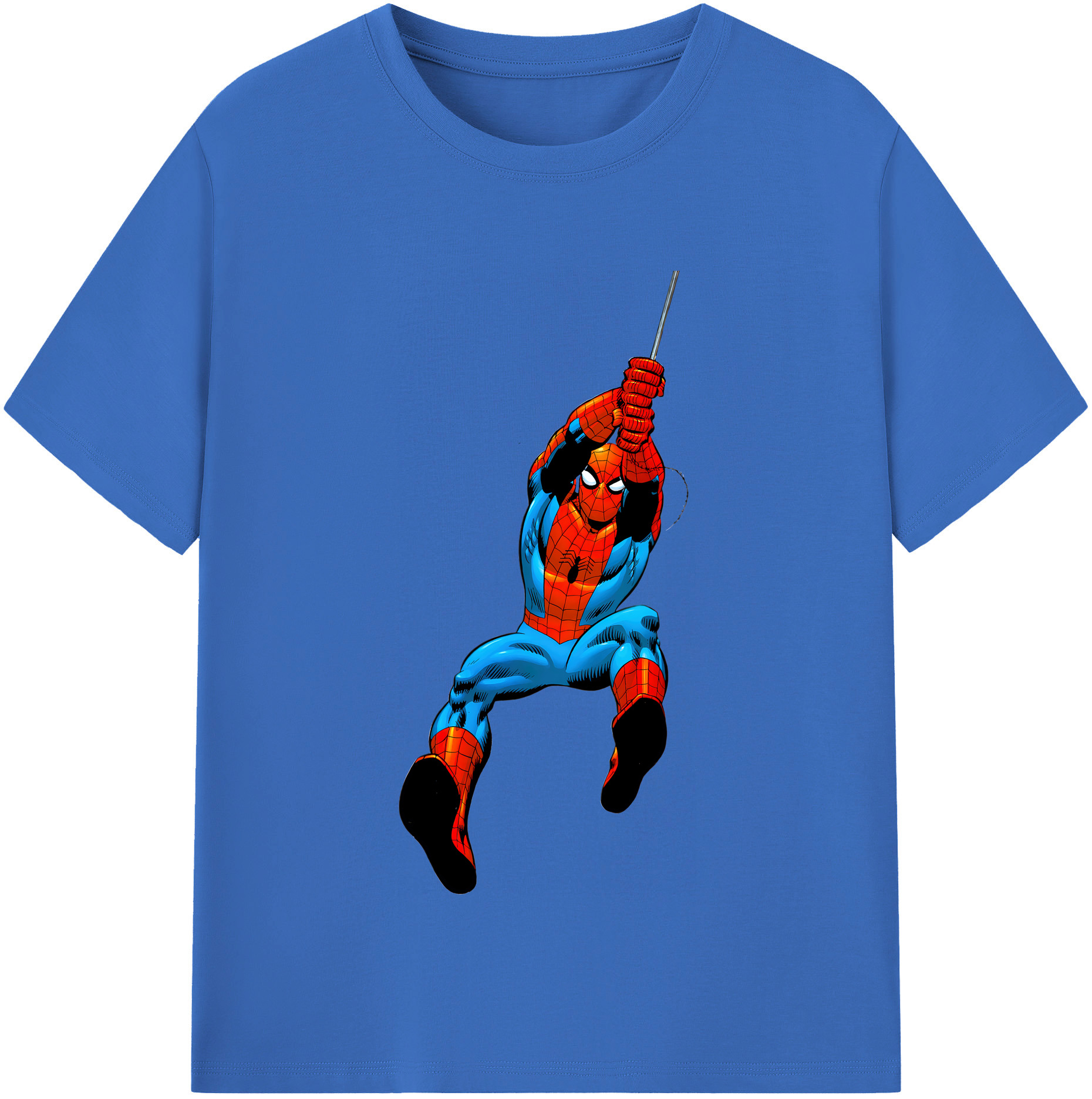 （画像用） Spider Man スパイダーマン 綿100％半袖Tシャツ（フロントプリント）