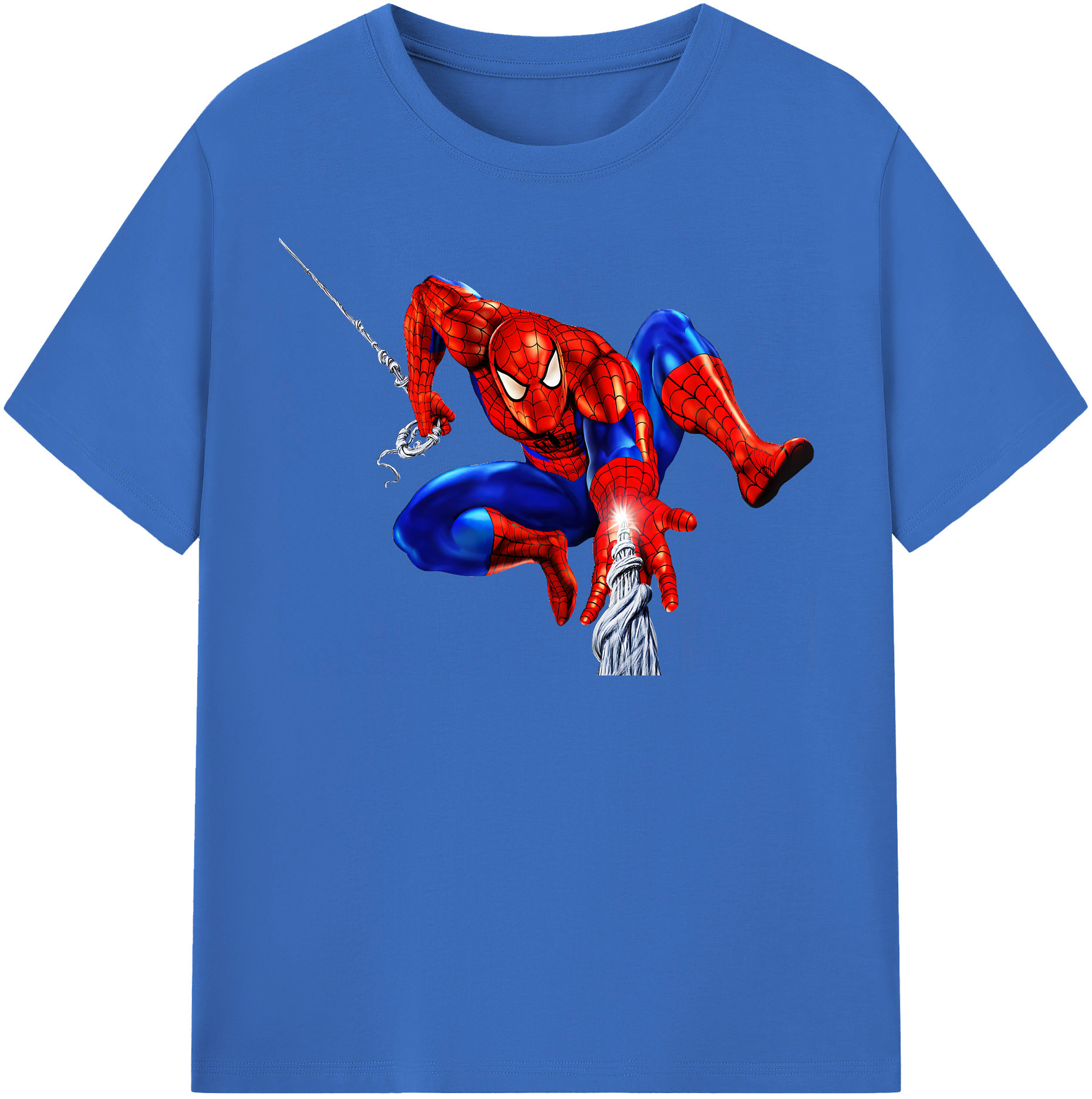 （画像用） Spider Man スパイダーマン 綿100％半袖Tシャツ（フロントプリント）