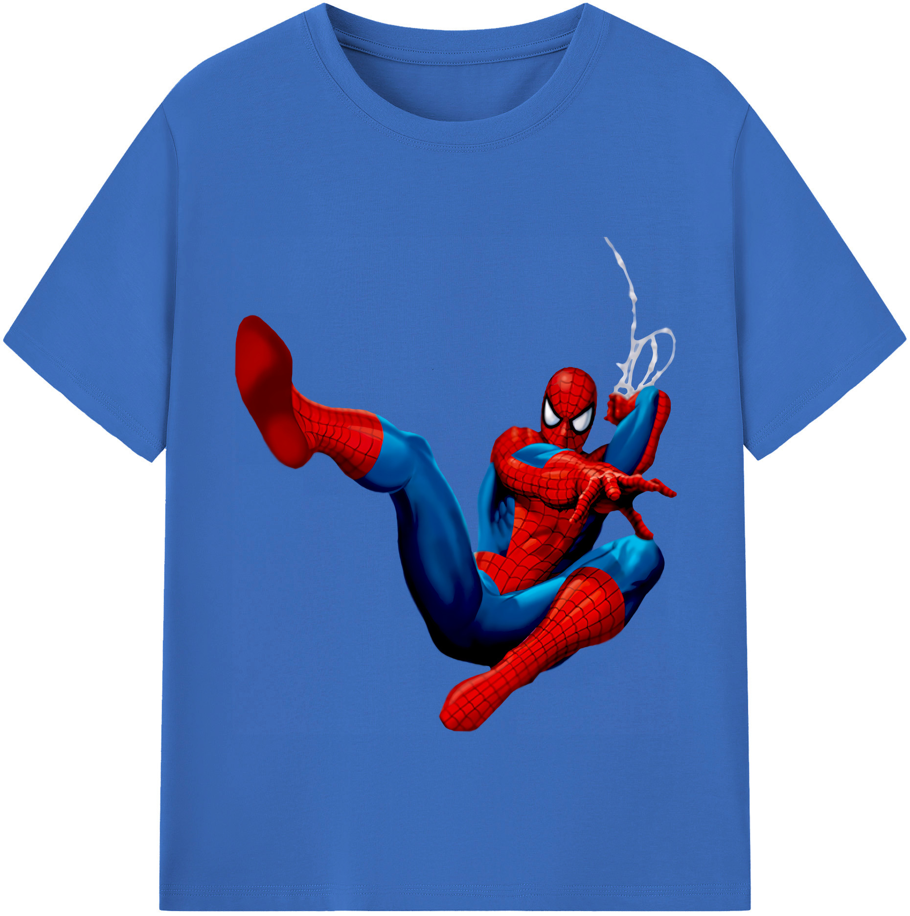 （画像用） Spider Man スパイダーマン 綿100％半袖Tシャツ（フロントプリント）