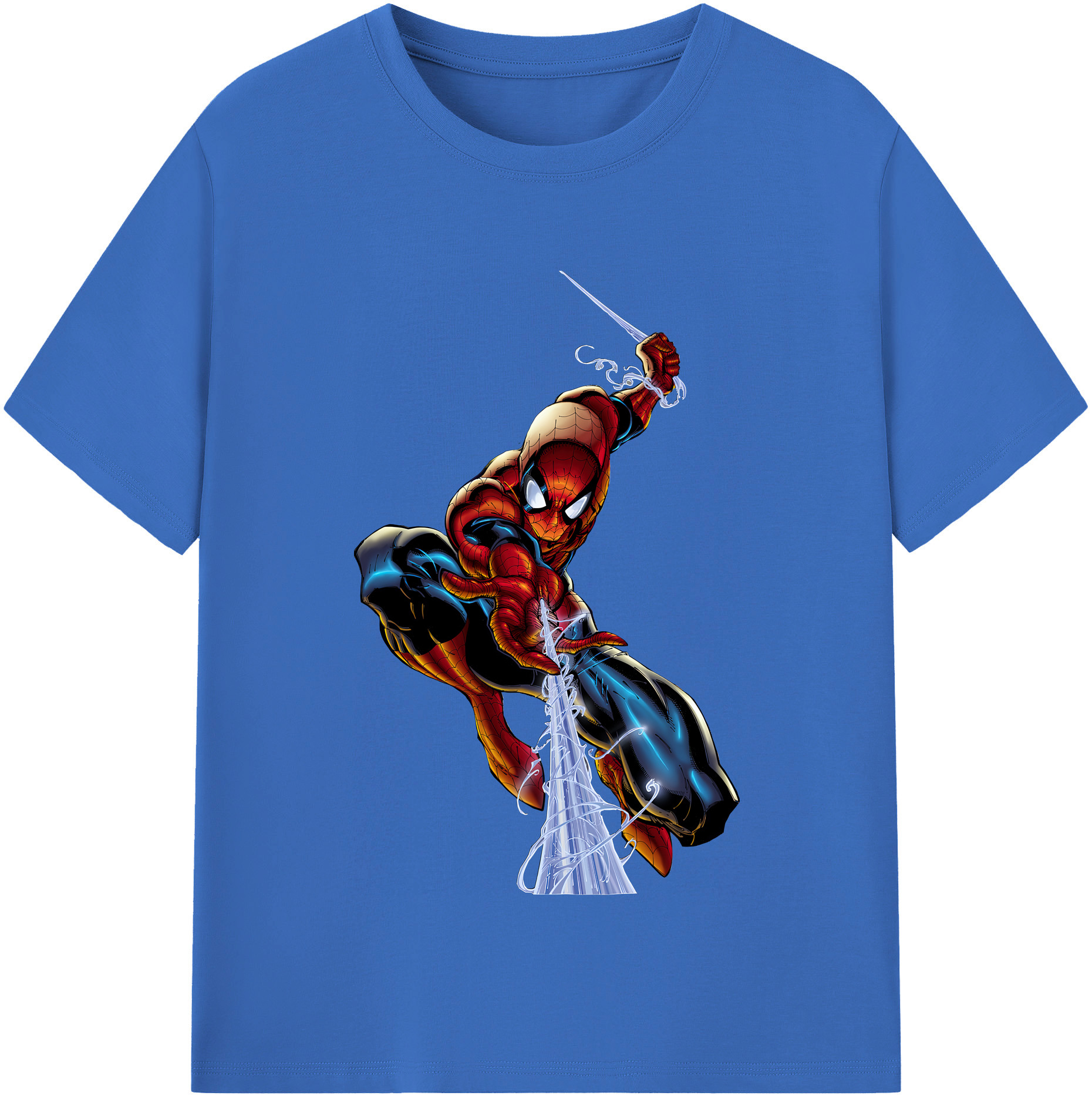 （画像用） Spider Man スパイダーマン 綿100％半袖Tシャツ（フロントプリント）