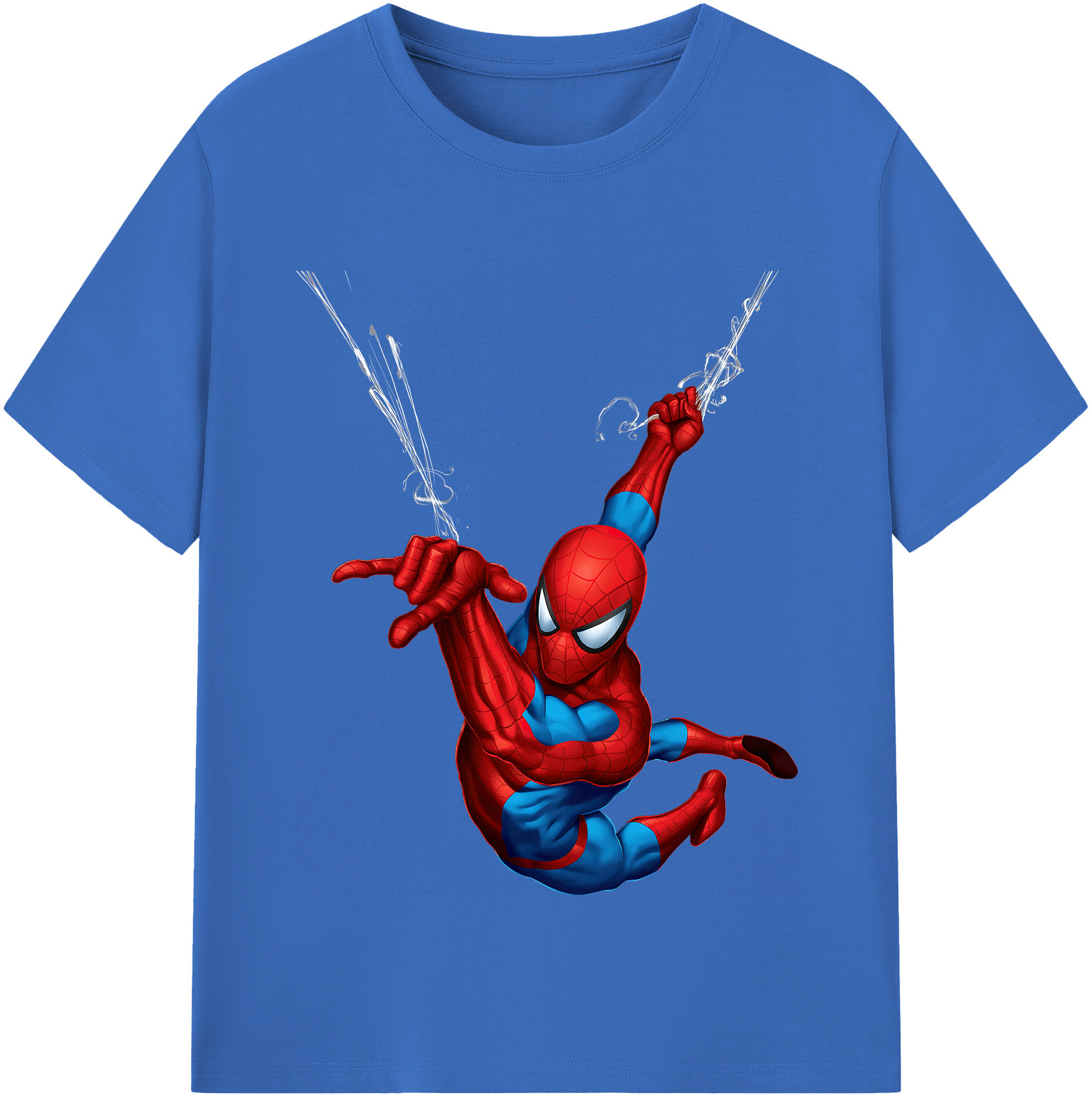 （画像用） Spider Man スパイダーマン 綿100％半袖Tシャツ（フロントプリント）