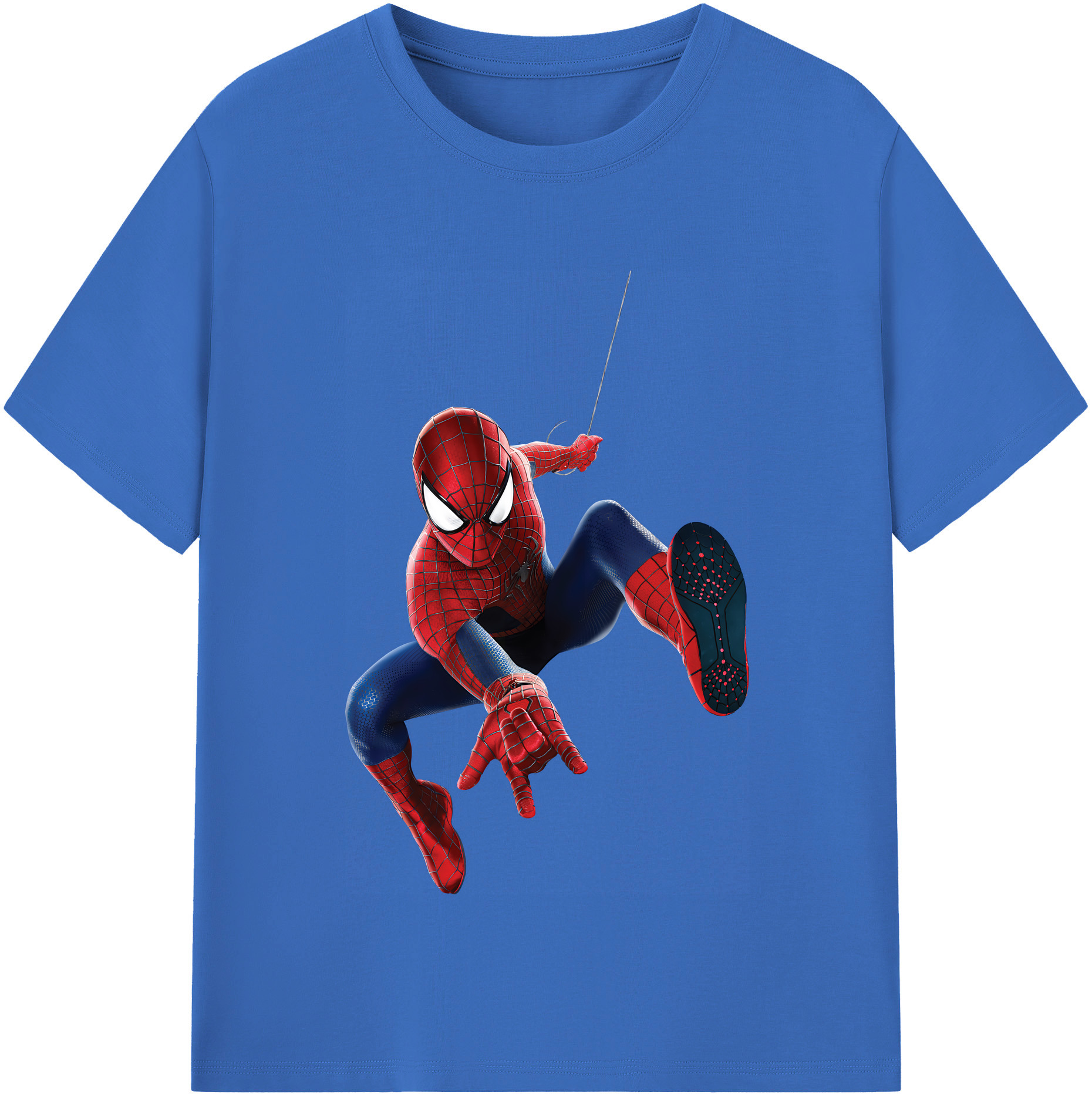 Spider Man スパイダーマン 綿100％半袖Tシャツ（フロントプリント）