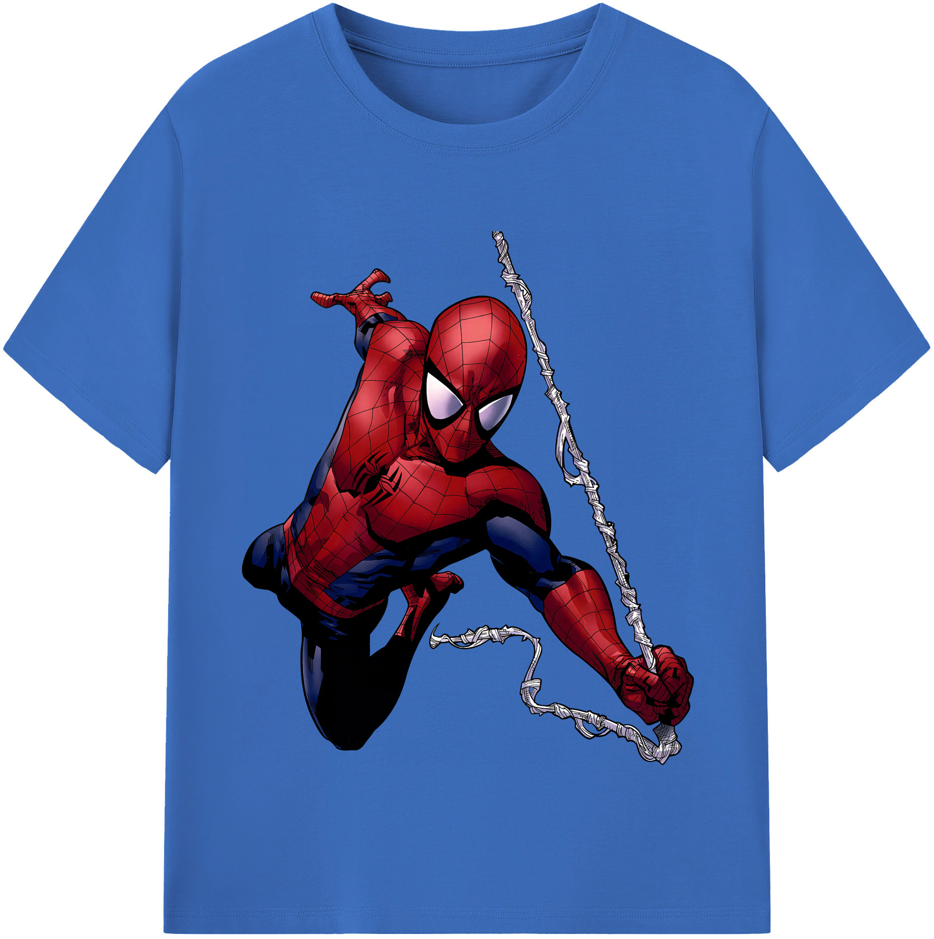 （画像用） Spider Man スパイダーマン 綿100％半袖Tシャツ（フロントプリント）