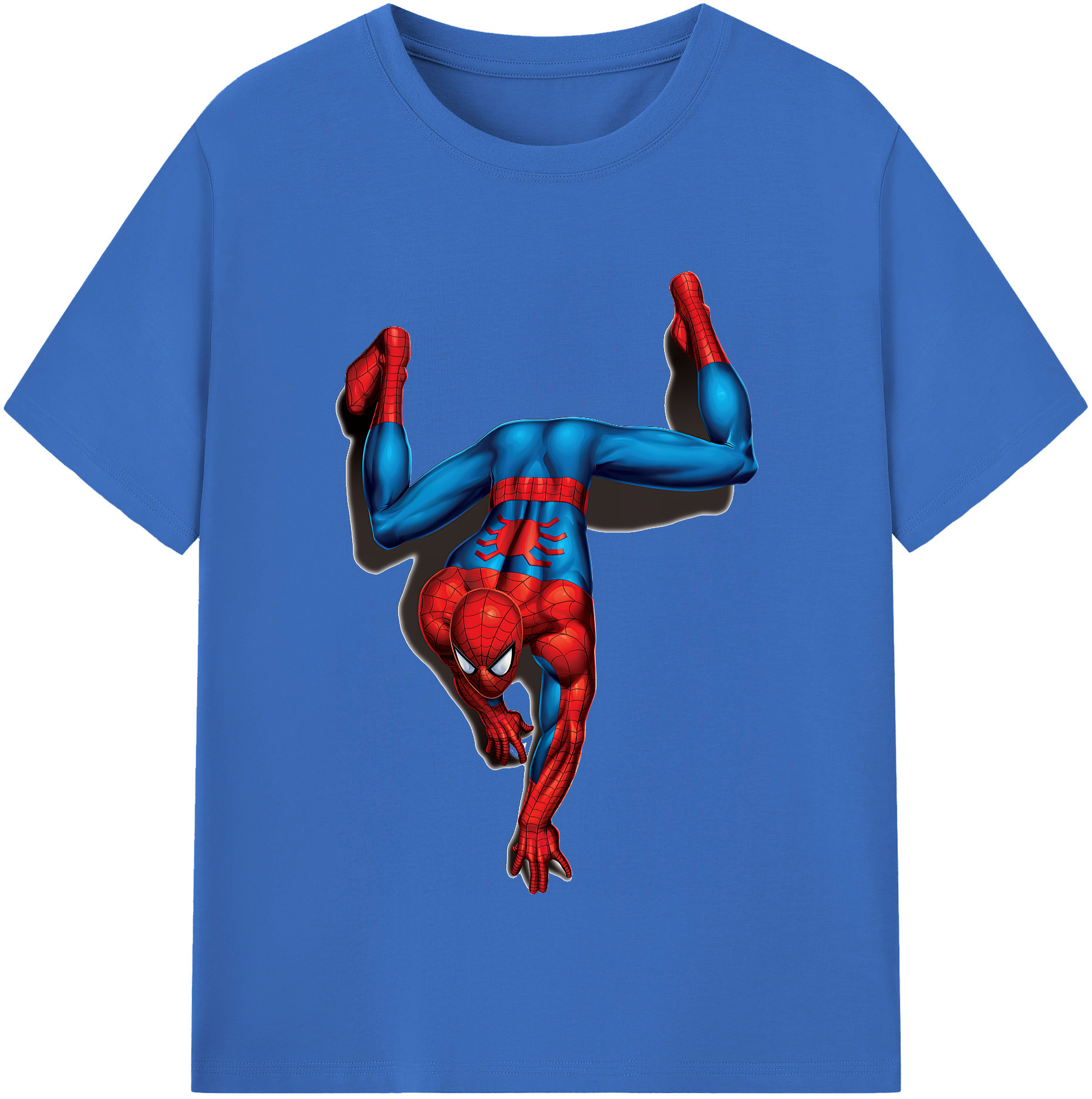（画像用） Spider Man スパイダーマン 綿100％半袖Tシャツ（フロントプリント）