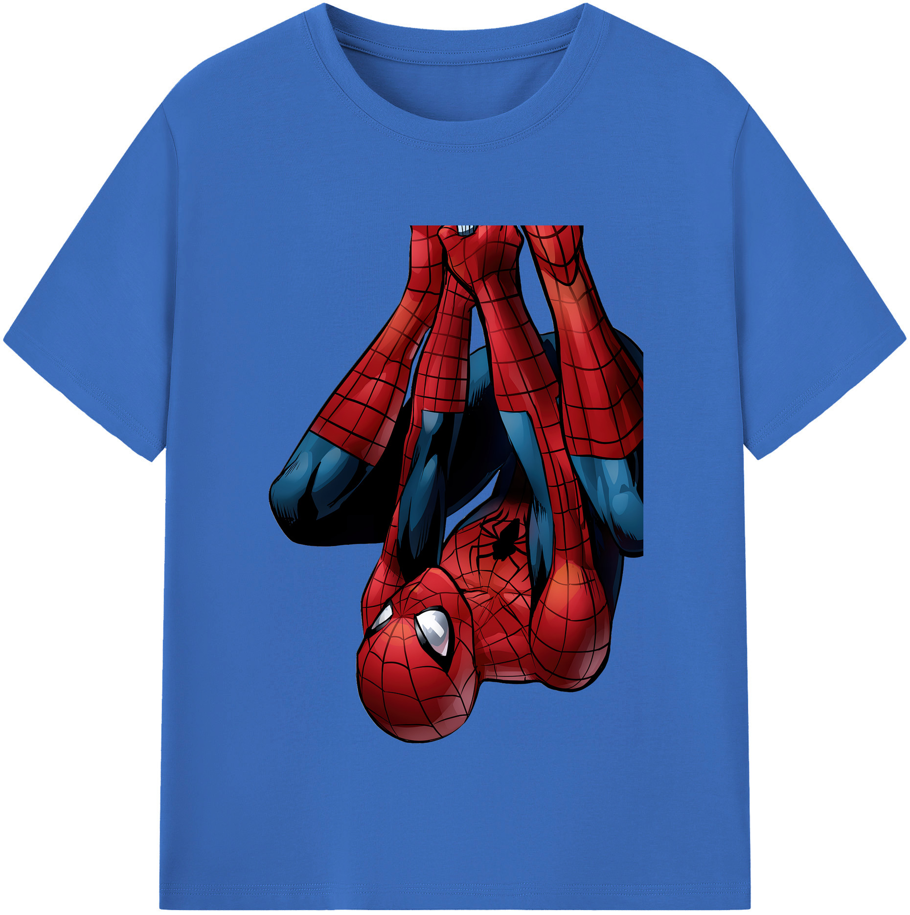 （画像用） Spider Man スパイダーマン 綿100％半袖Tシャツ（フロントプリント）