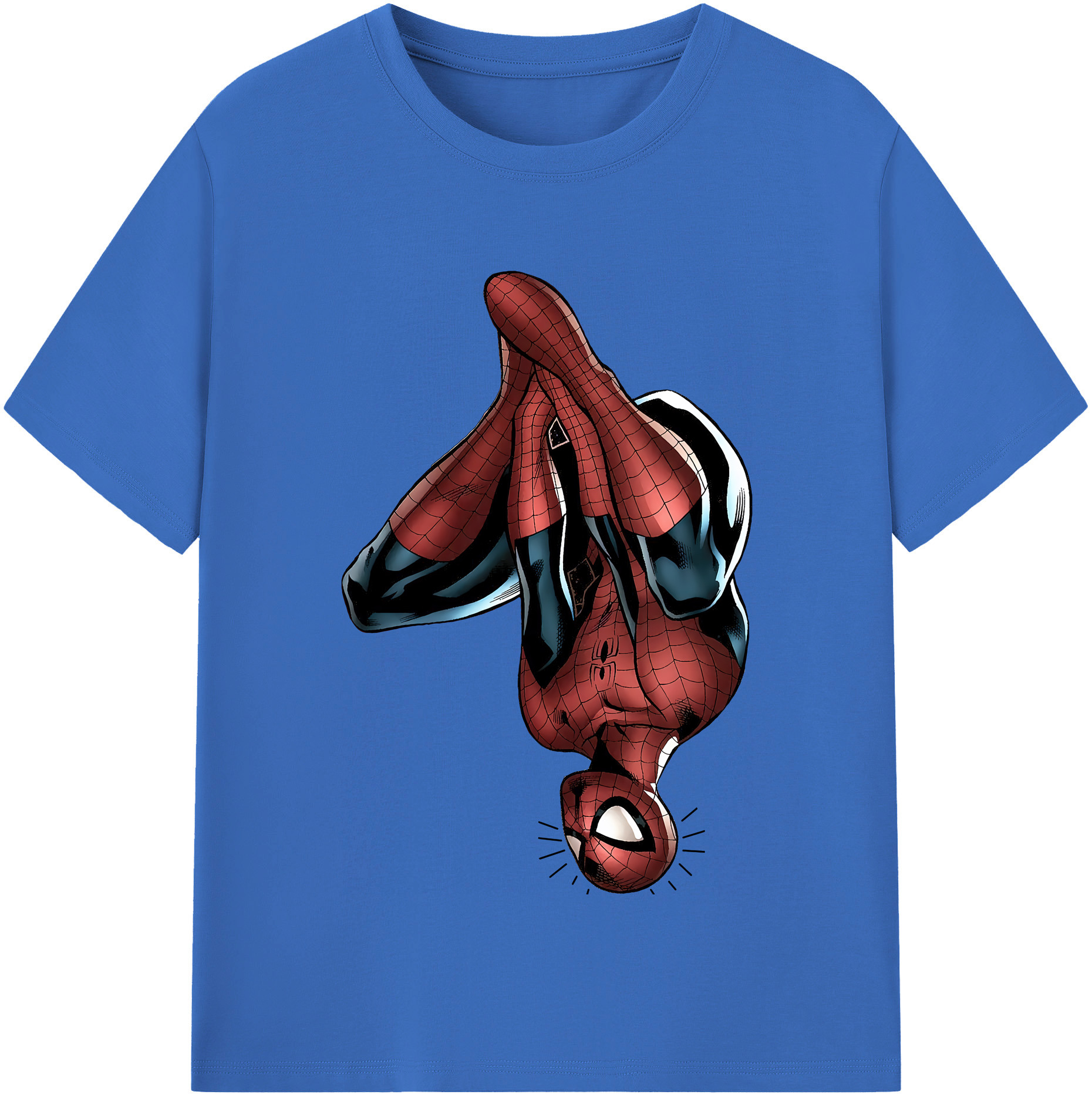 （画像用） Spider Man スパイダーマン 綿100％半袖Tシャツ（フロントプリント）