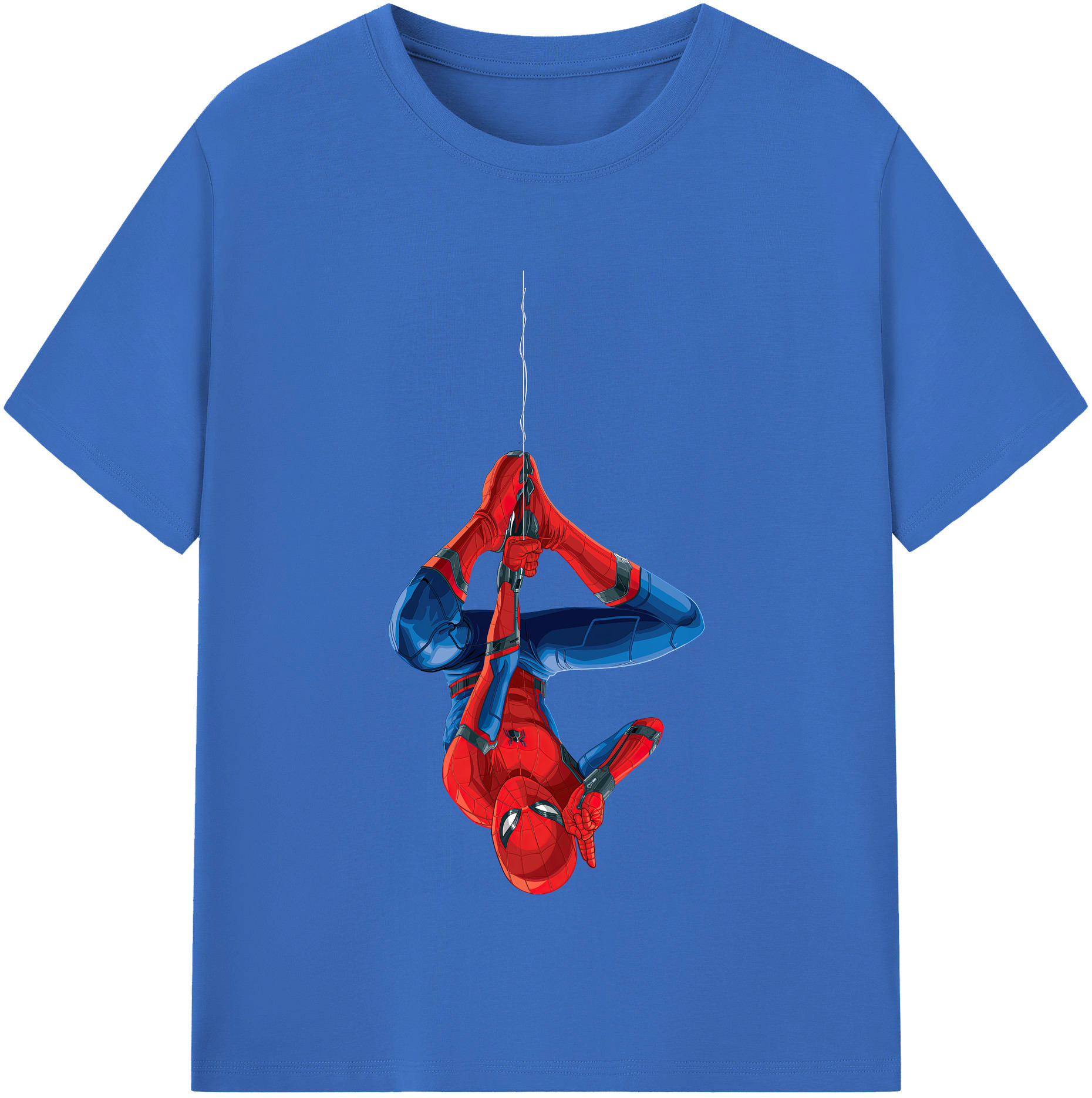 （画像用） Spider Man スパイダーマン 綿100％半袖Tシャツ（フロントプリント）