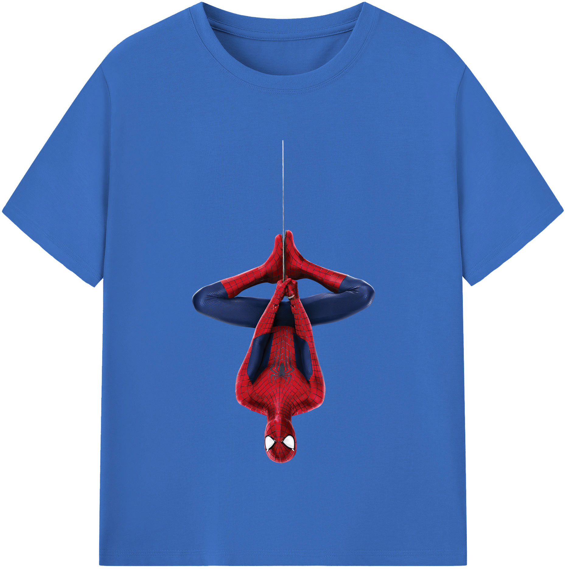 （画像用） Spider Man スパイダーマン 綿100％半袖Tシャツ（フロントプリント）