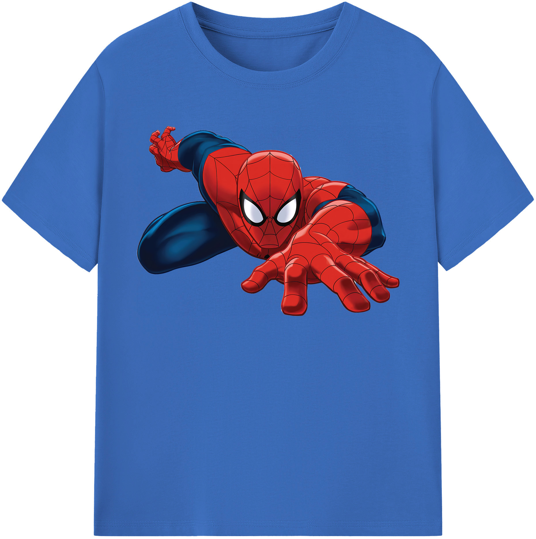（画像用） Spider Man スパイダーマン 綿100％半袖Tシャツ（フロントプリント）