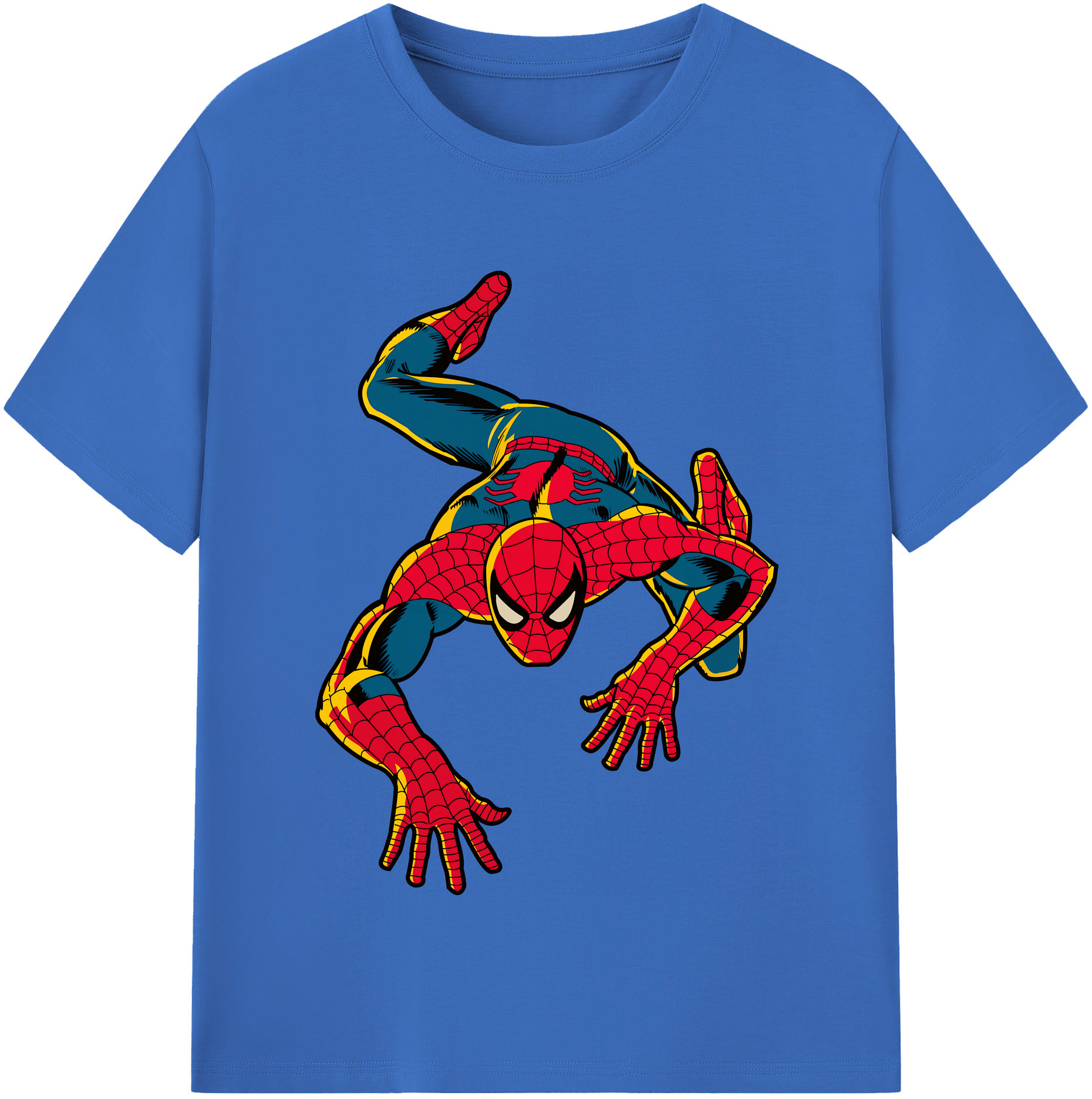 （画像用） Spider Man スパイダーマン 綿100％半袖Tシャツ（フロントプリント）