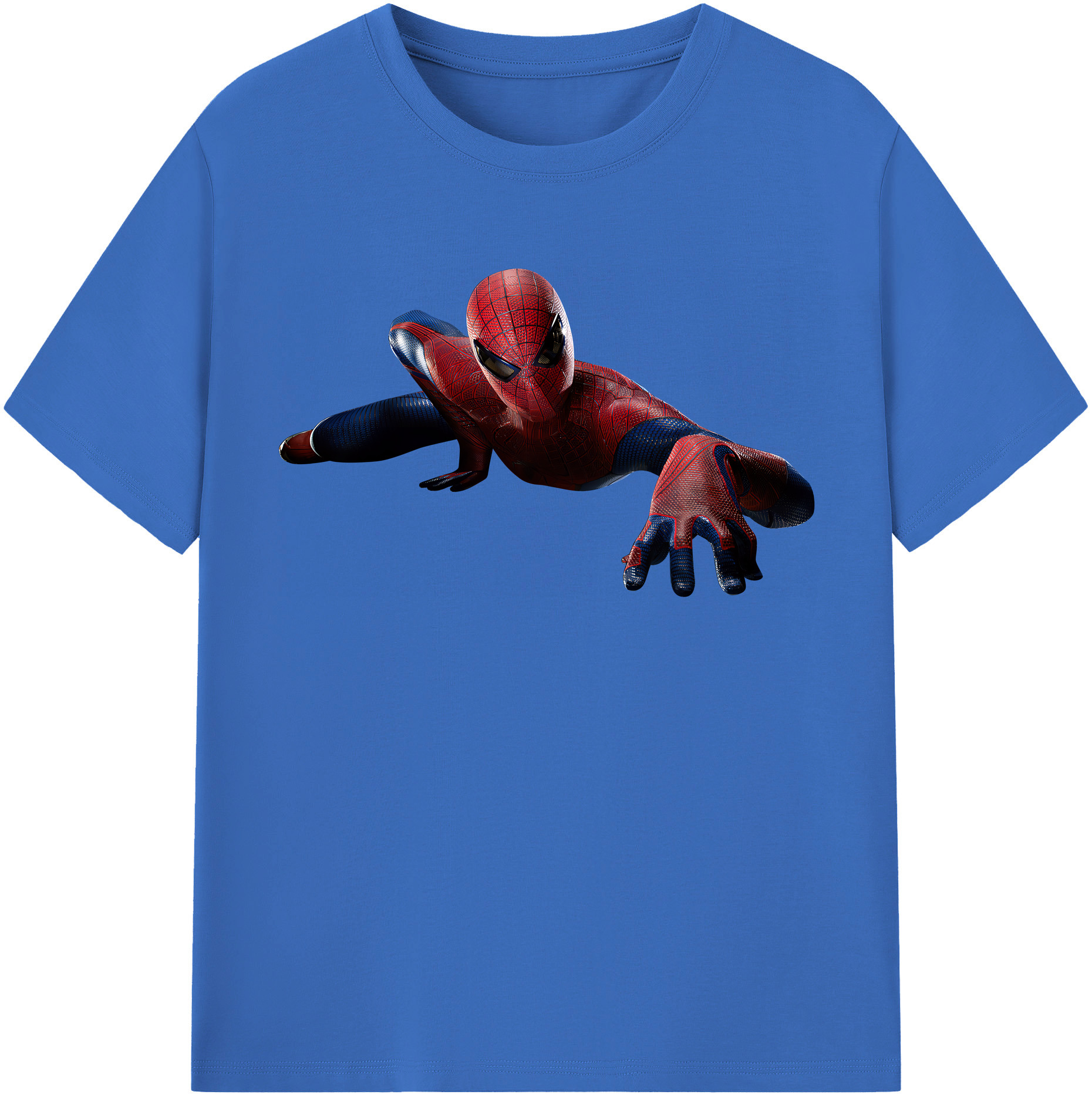 （画像用） Spider Man スパイダーマン 綿100％半袖Tシャツ（フロントプリント）
