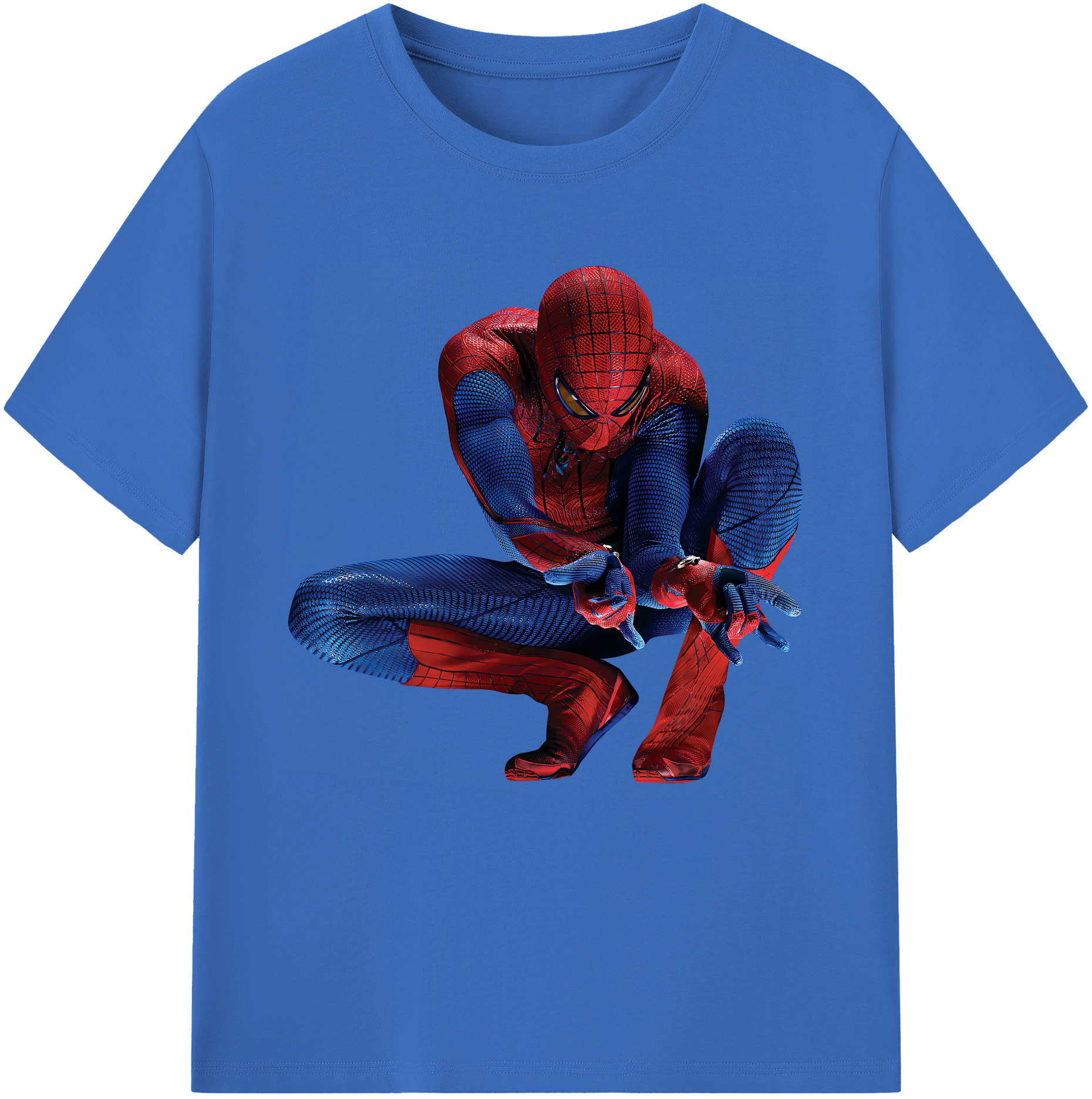 （画像用） Spider Man スパイダーマン 綿100％半袖Tシャツ（フロントプリント）