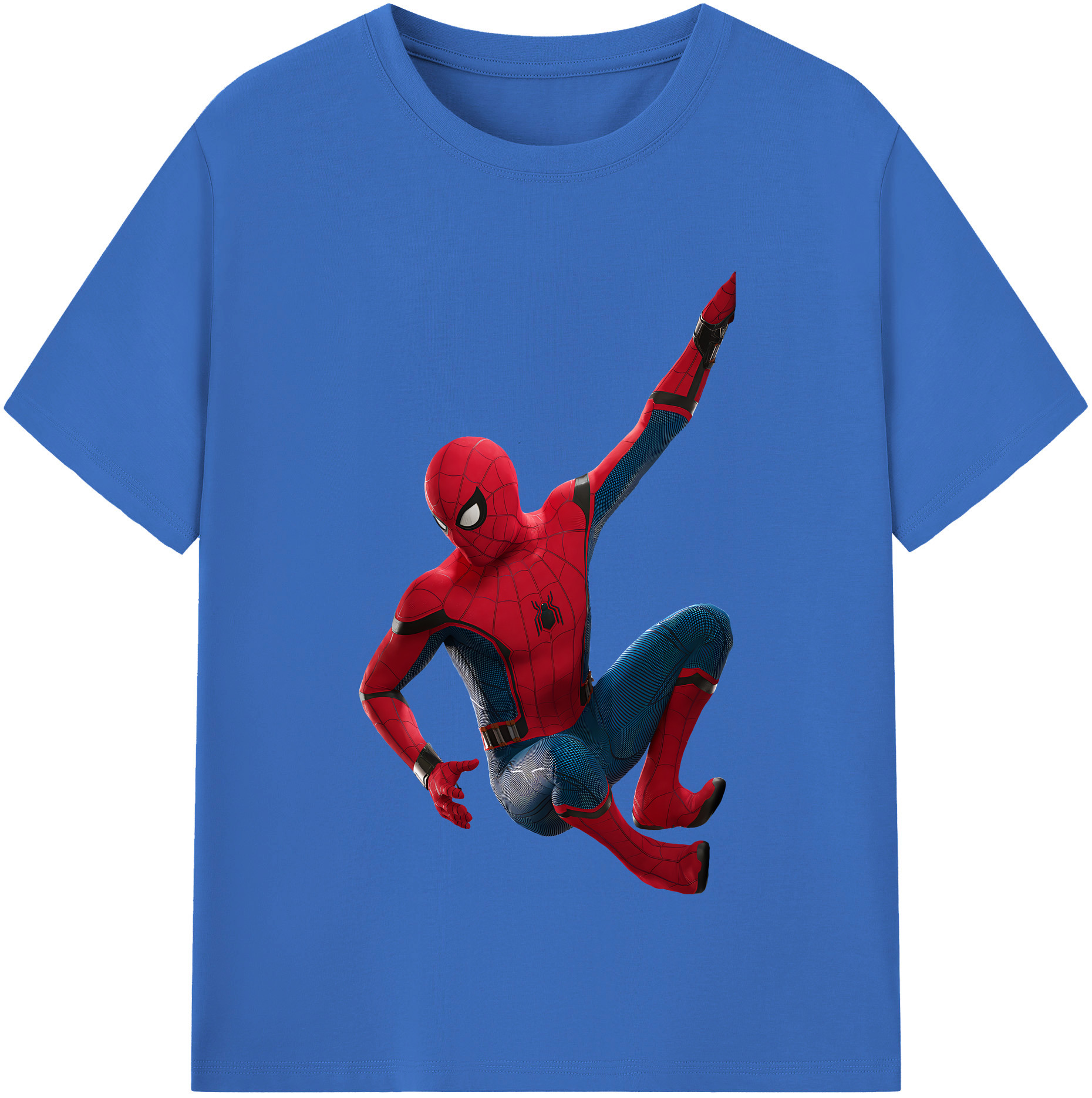 （画像用） Spider Man スパイダーマン 綿100％半袖Tシャツ（フロントプリント）