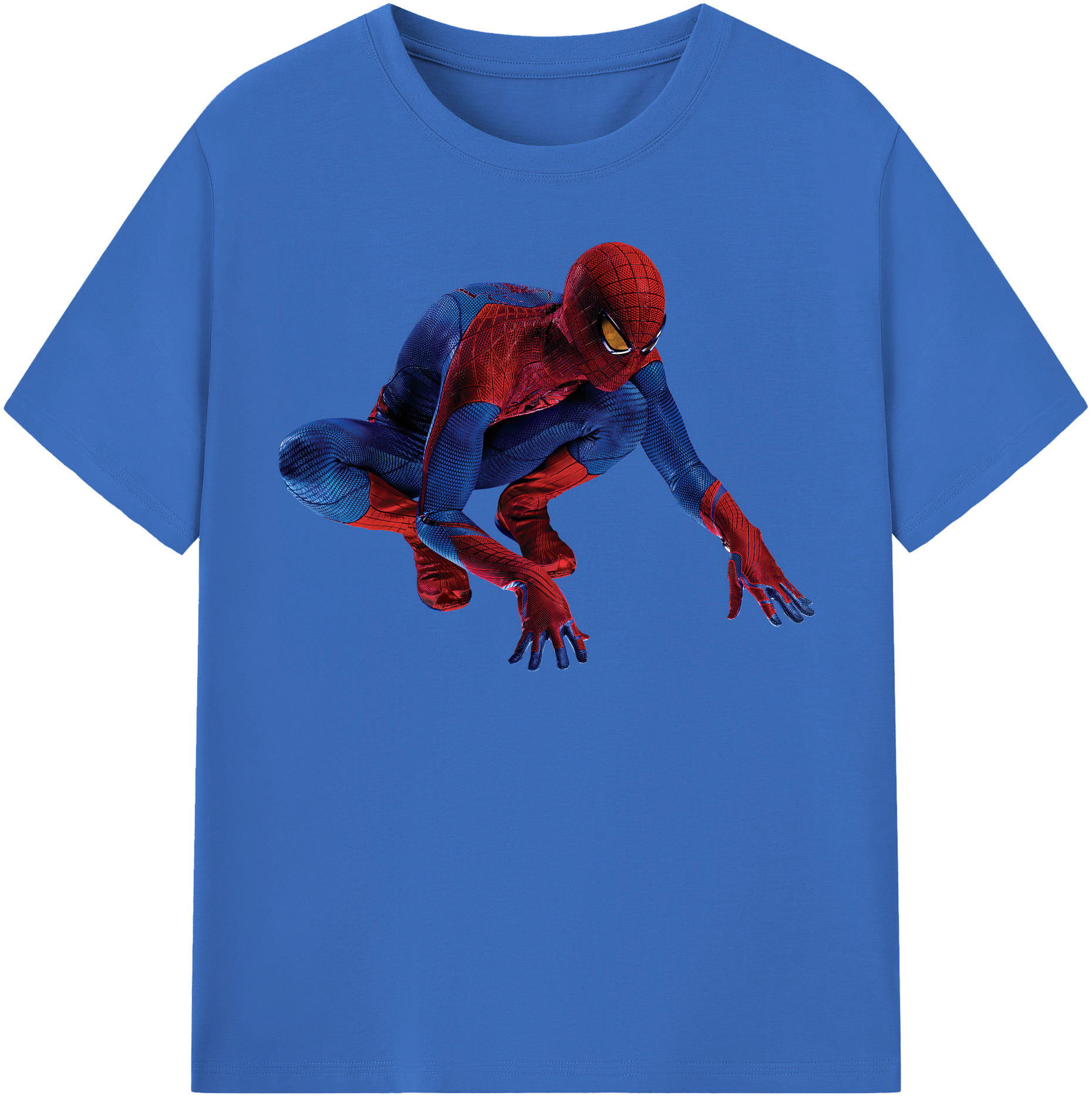 （画像用） Spider Man スパイダーマン 綿100％半袖Tシャツ（フロントプリント）