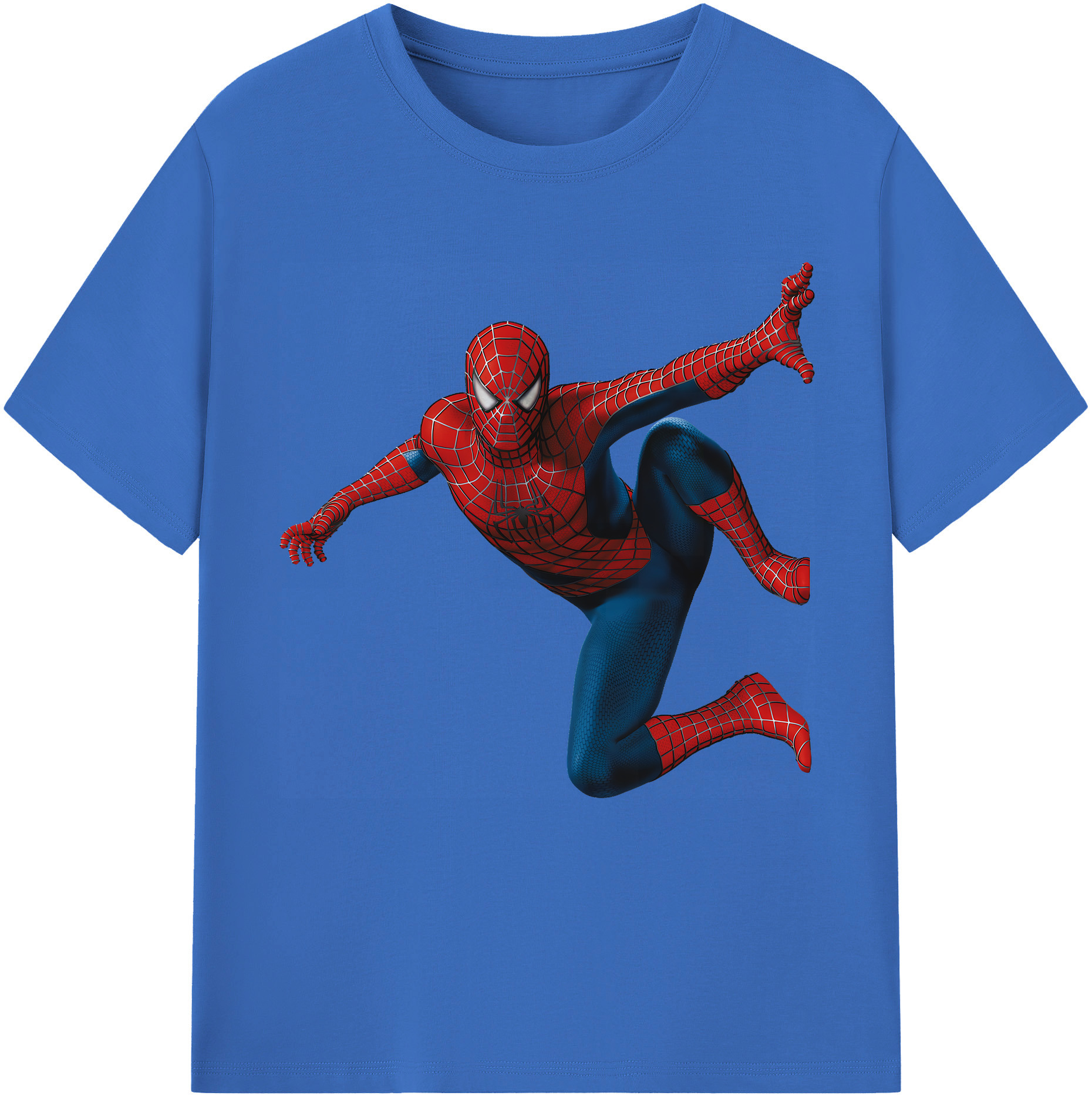 （画像用） Spider Man スパイダーマン 綿100％半袖Tシャツ（フロントプリント）